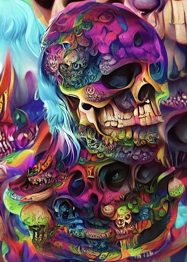 Psycho Skulls  134 NFT on Algorand