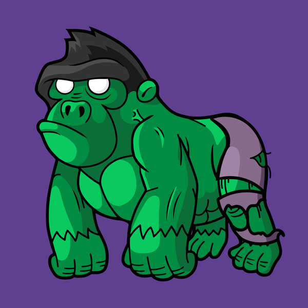 An image of Smooth Brain Gorilla