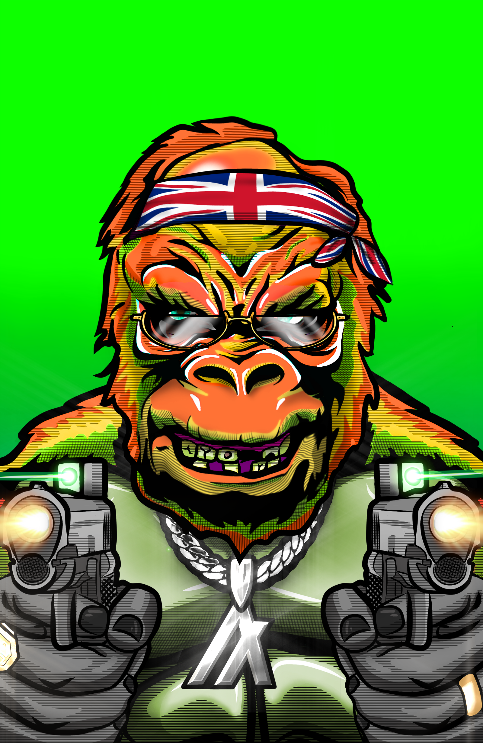 Gangster Gorilla 1644 NFT on Algorand