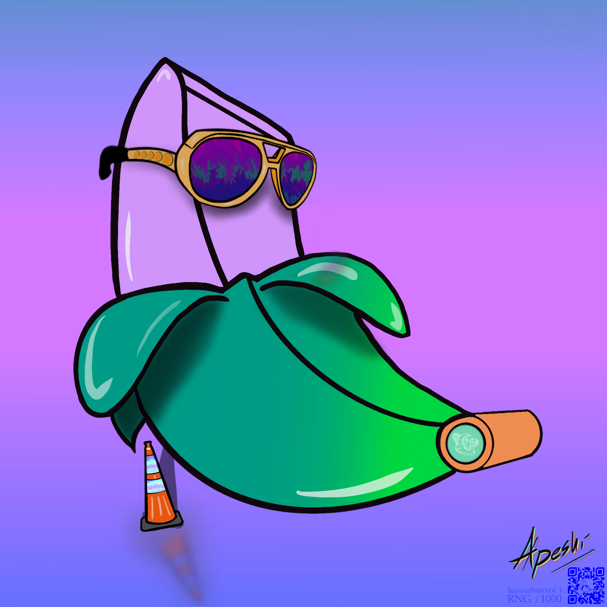 bananaPrint_Collection #204 NFT on Algorand