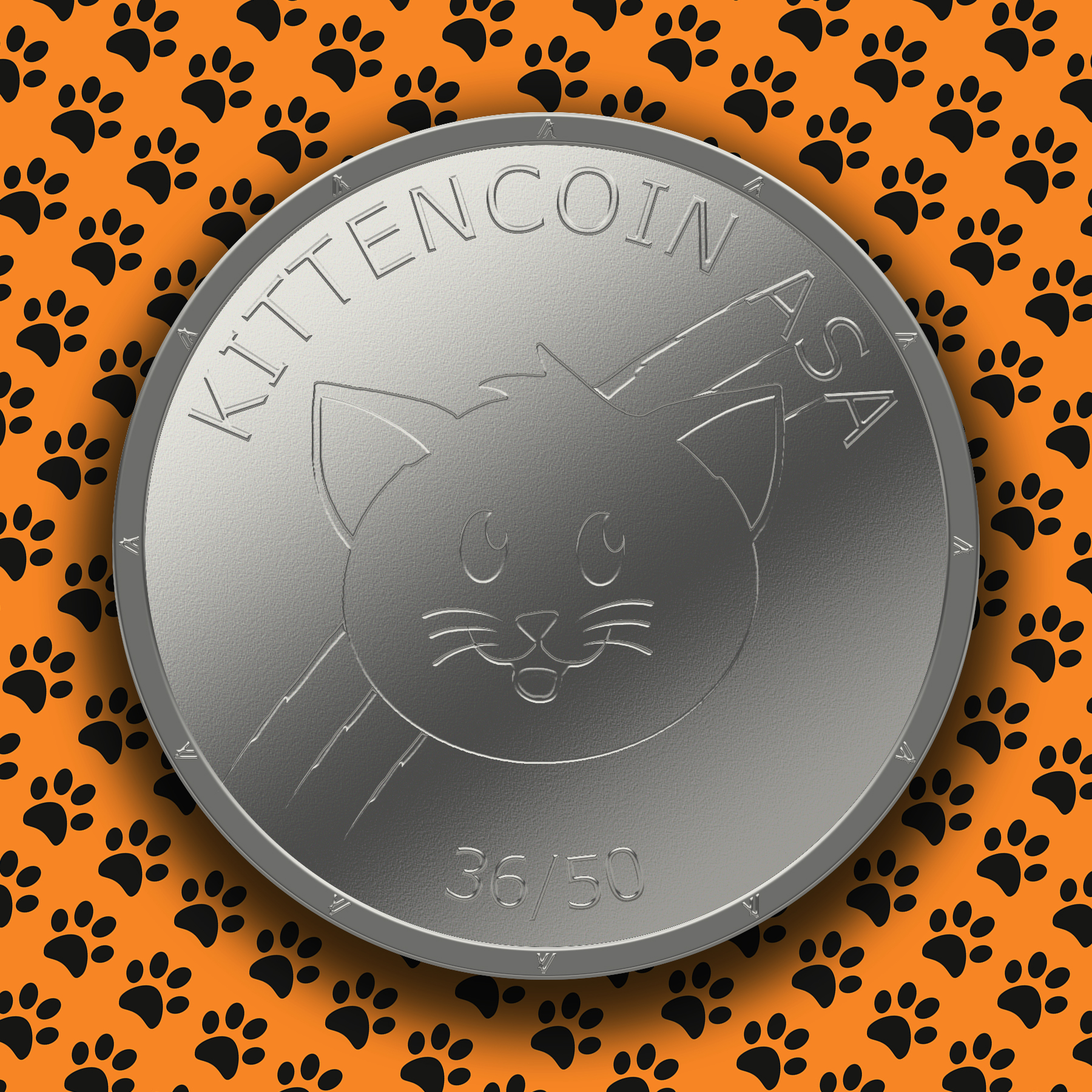 KittenCoin ASA Silver Token #36 NFT on Algorand