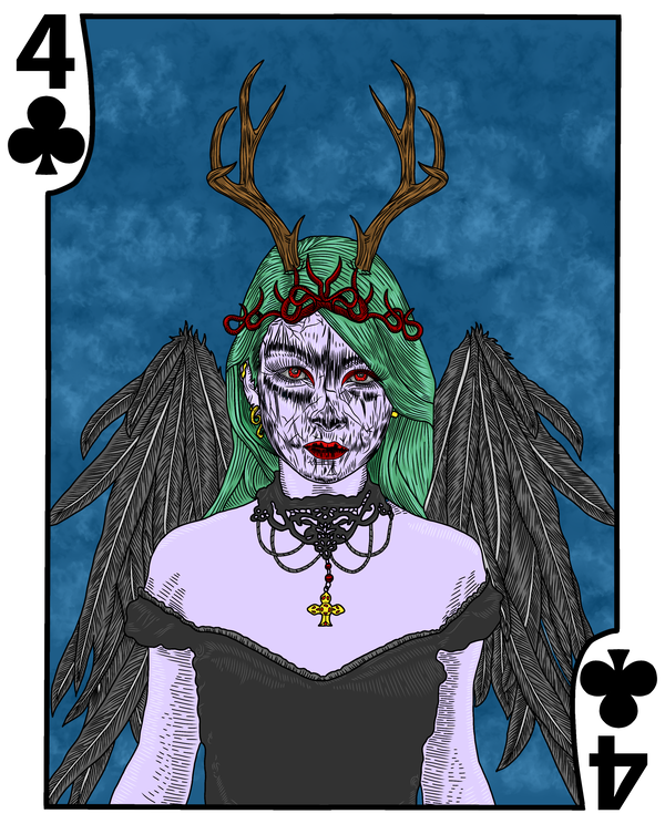 An image of 4 of Clubs