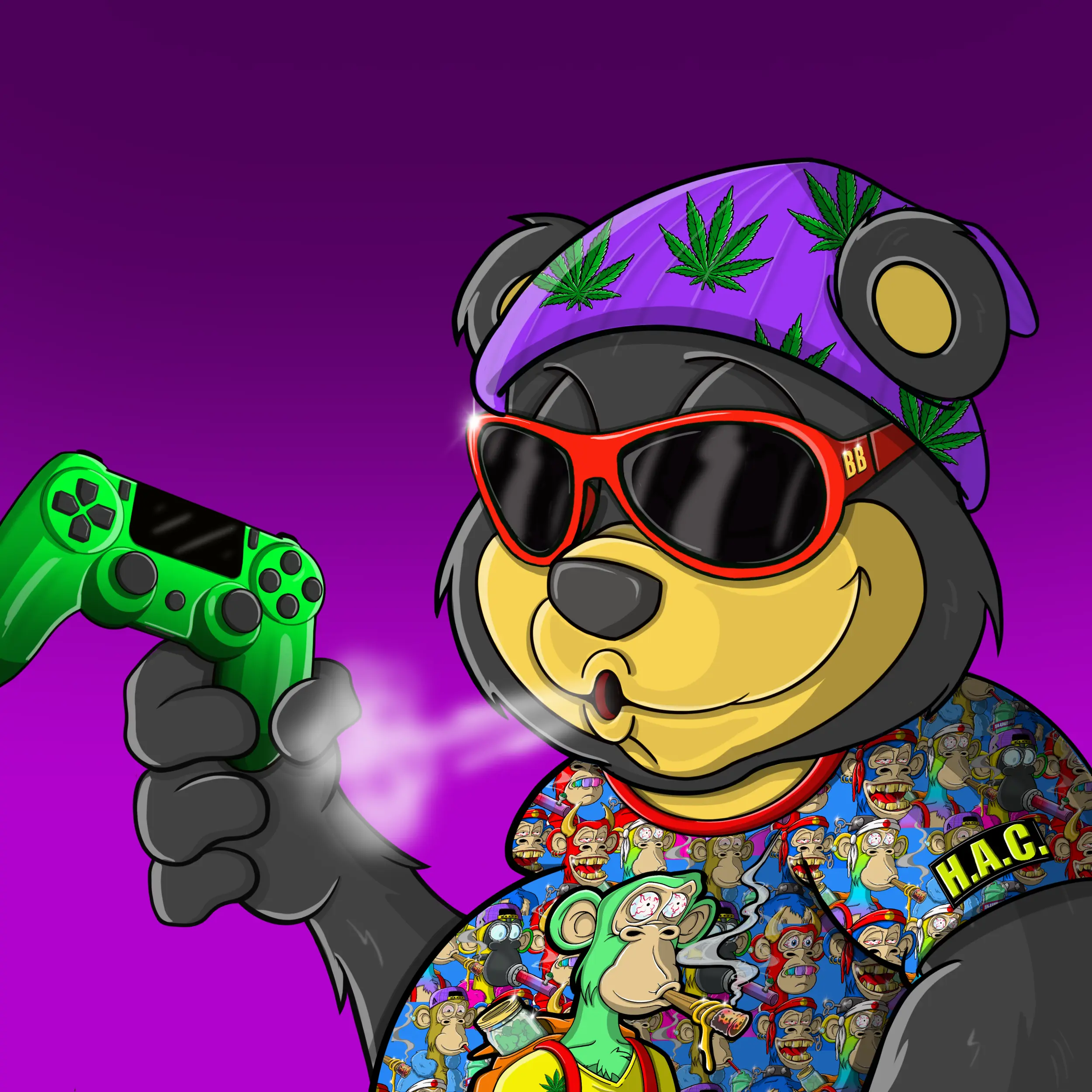 Burnin Bears #1552 NFT on Algorand