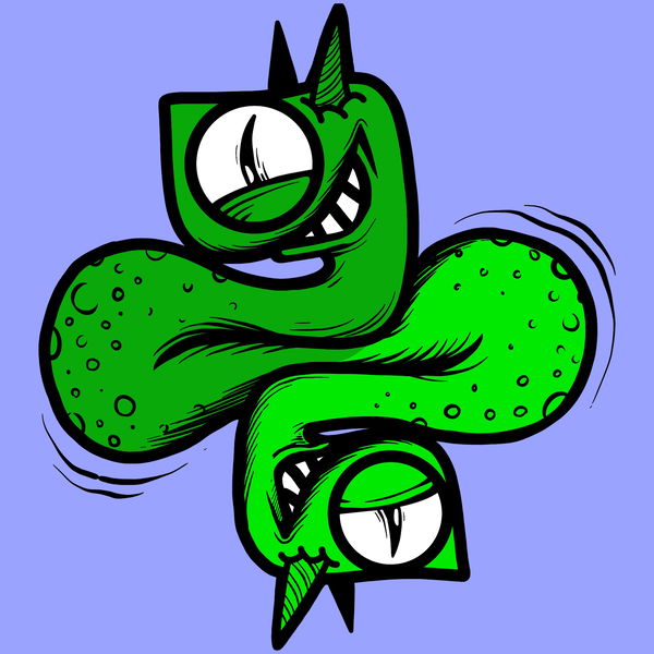 Image of Green Critters #34