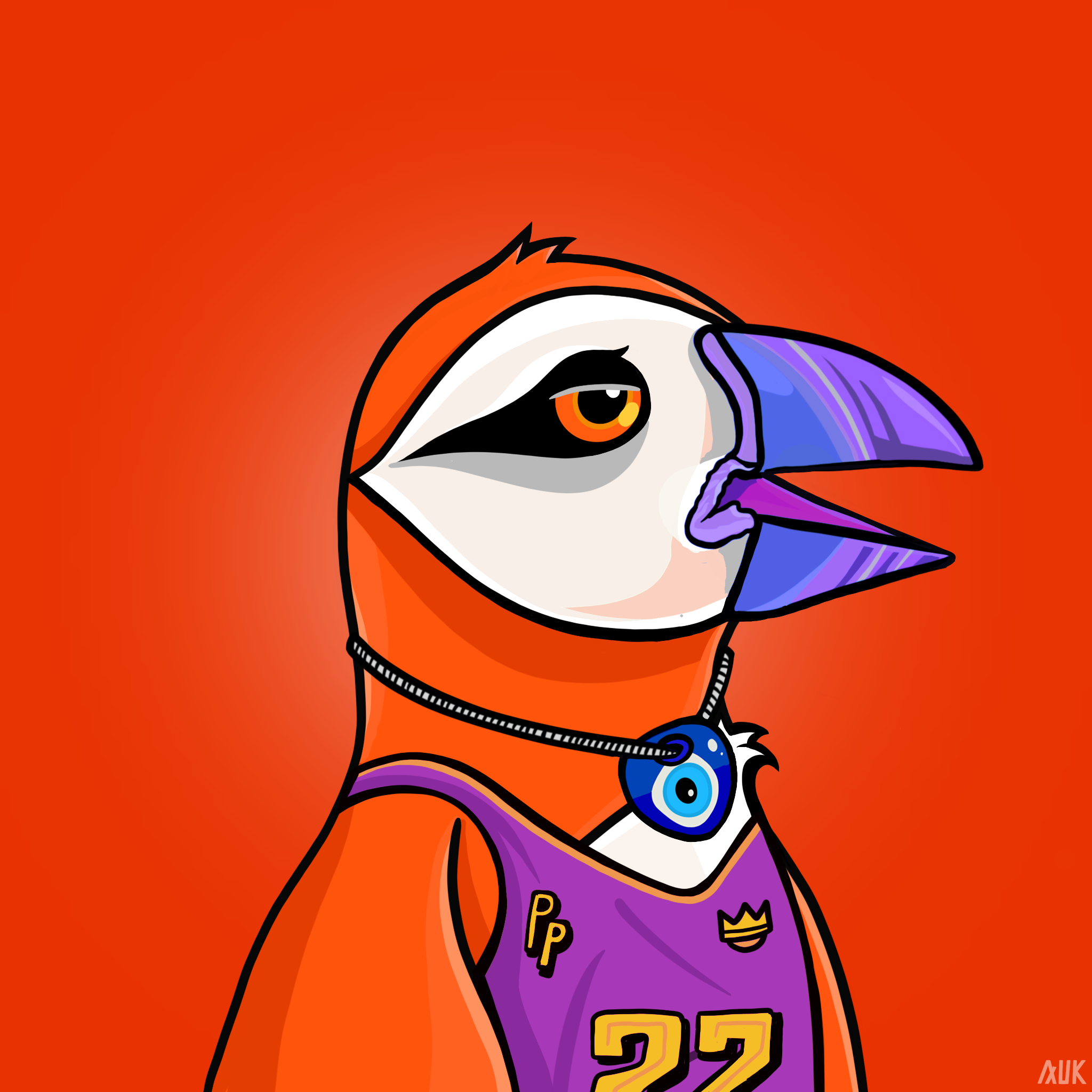 Poppin Puffins #9698 NFT on Algorand
