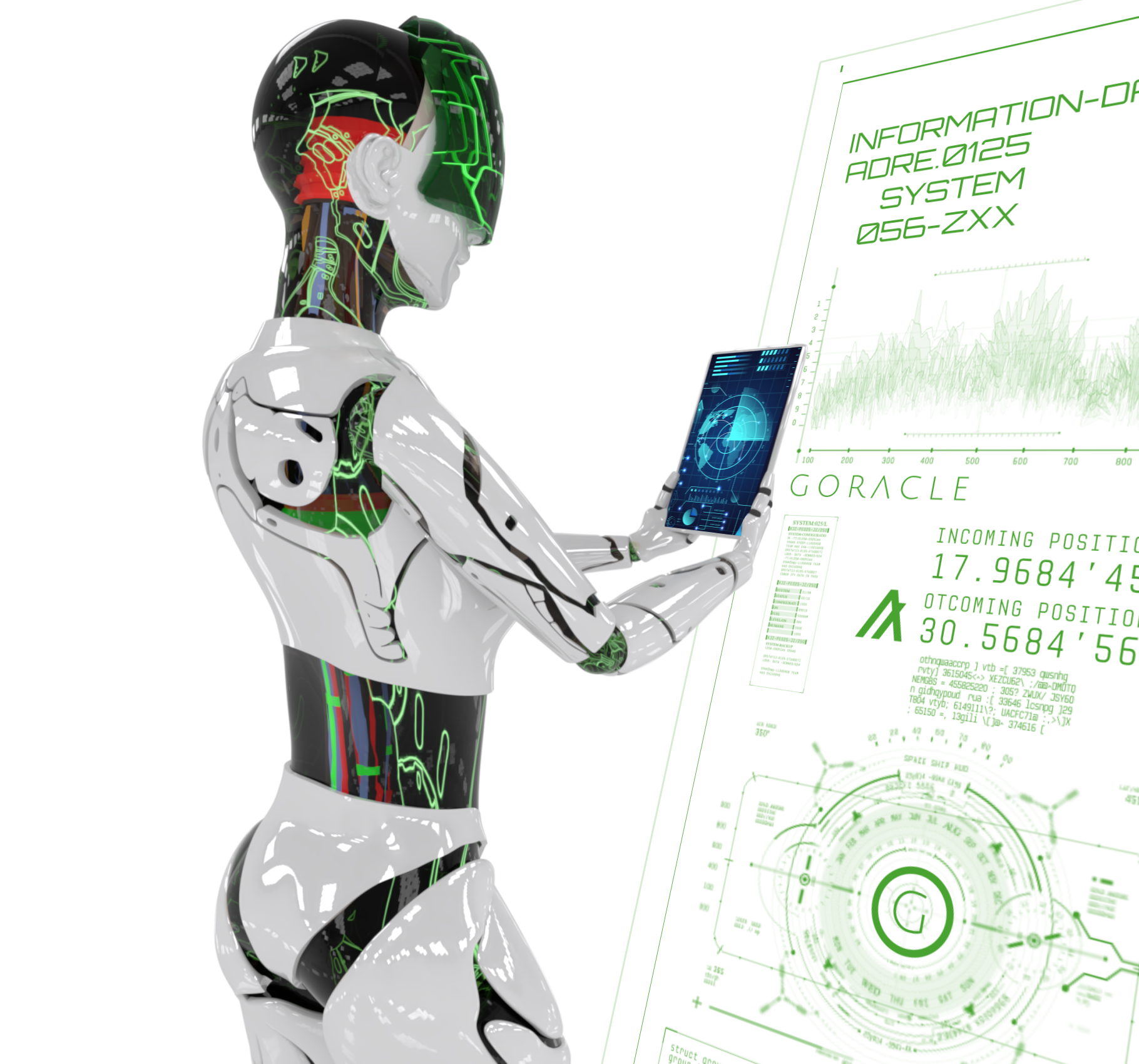 Gora Female Bot Pose 06 NFT on Algorand
