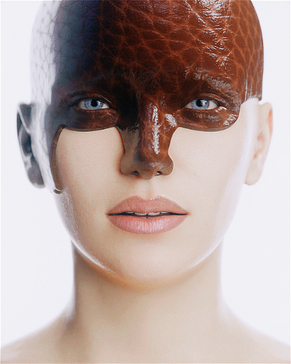 Leather Brown Mask 01