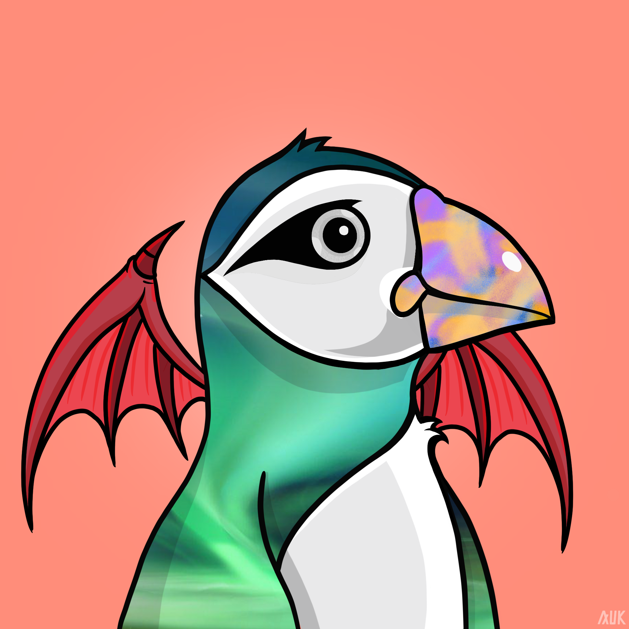 Poppin Puffins #3812 NFT on Algorand