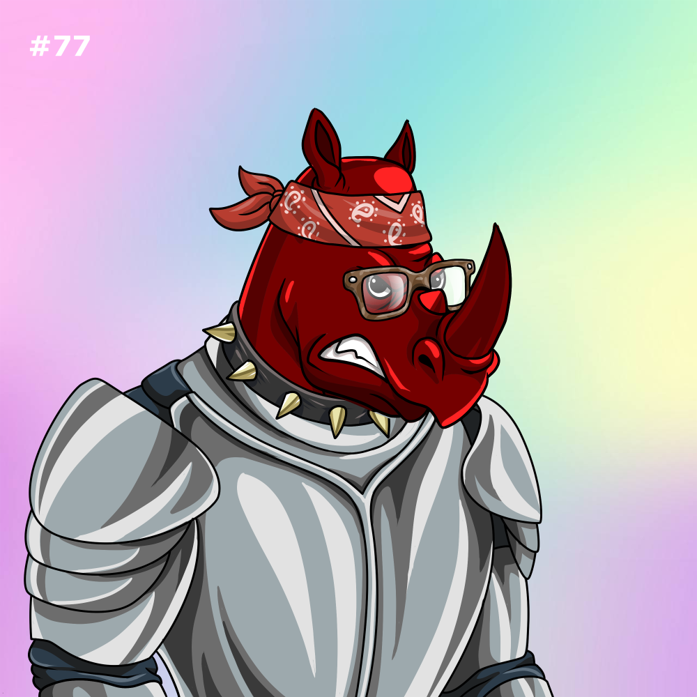 Rowdy Rhino #077 NFT on Algorand