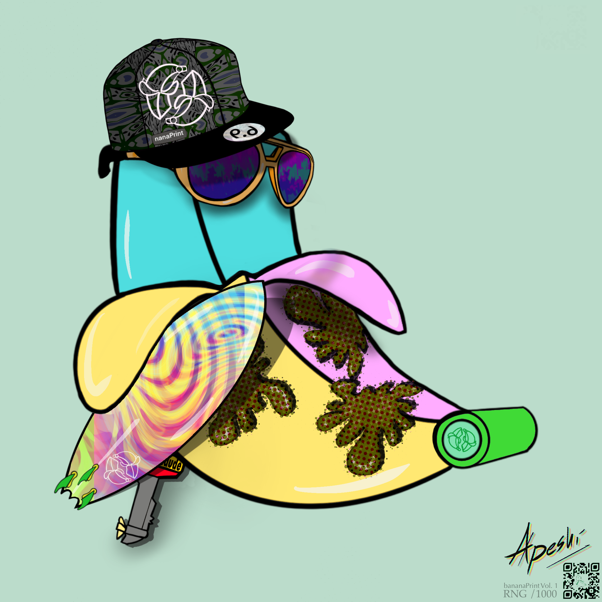 bananaPrint_Collection #90 NFT on Algorand