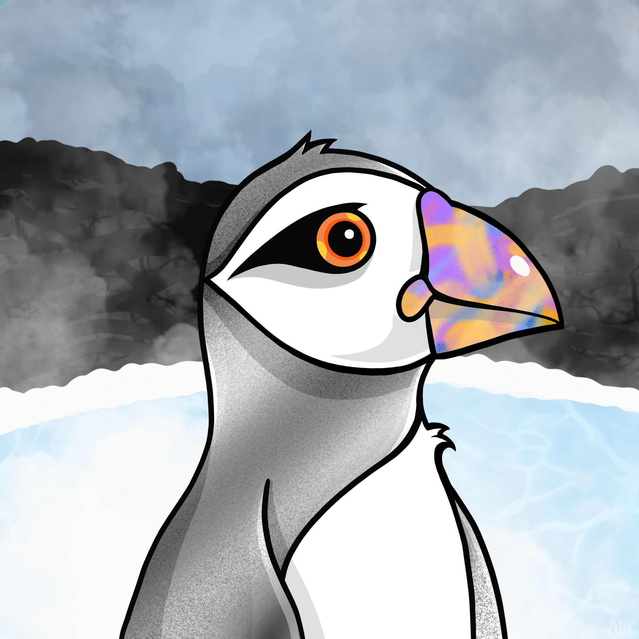 Poppin Puffins #3242 NFT on Algorand