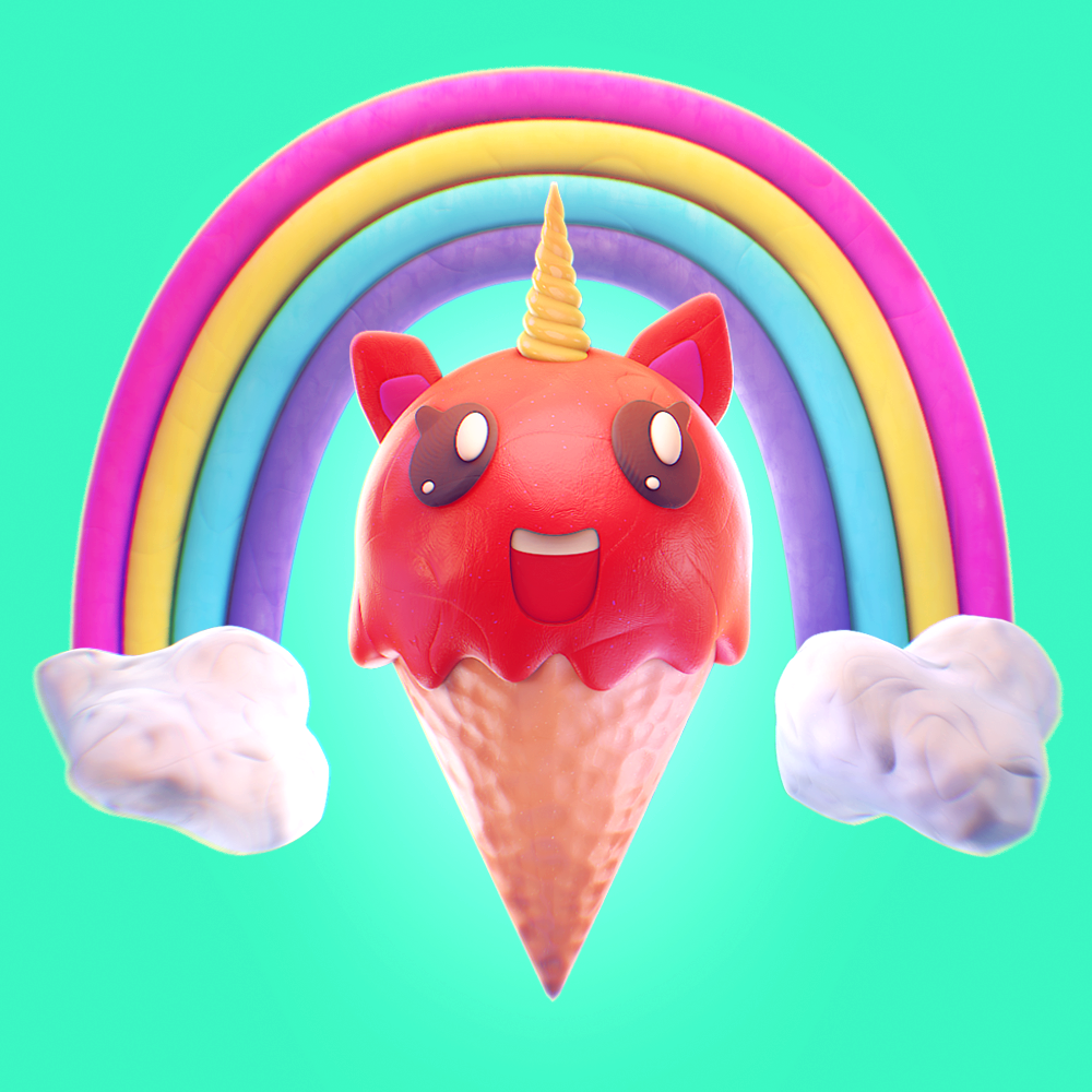Rainbow Unicone 6 NFT on Algorand