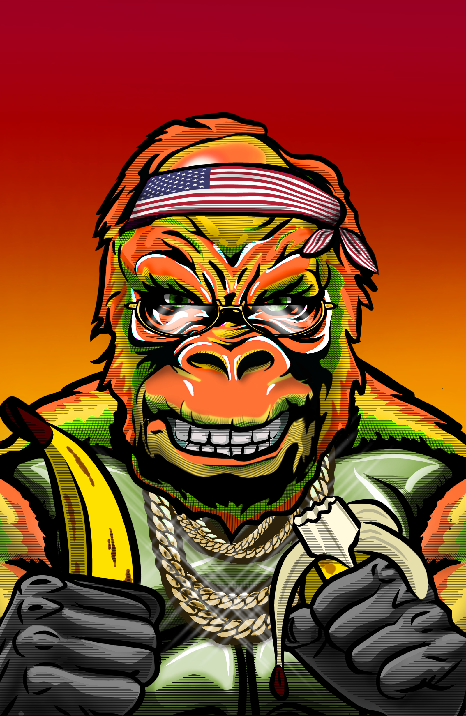 Gangster Gorilla 1187 NFT on Algorand