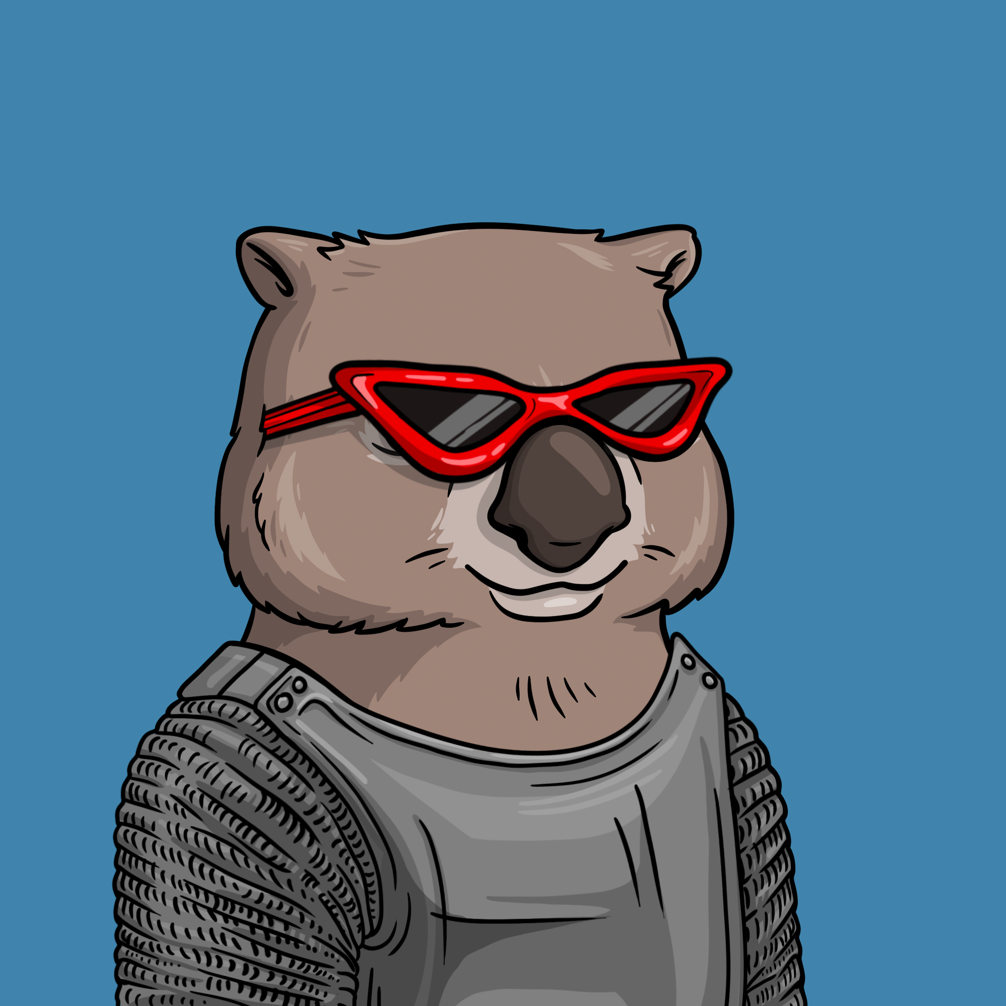 Wildlife Warrior Wombat #520 NFT on Algorand