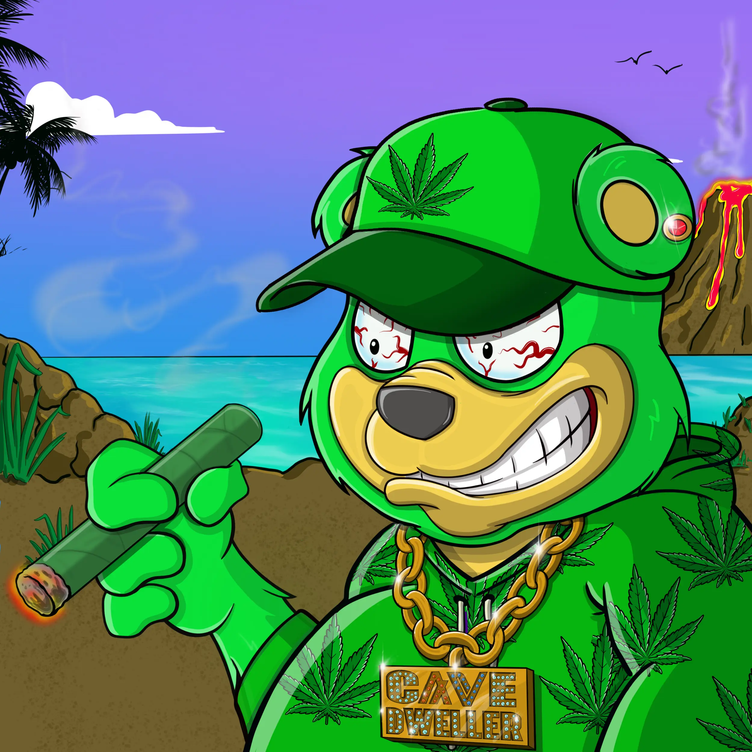 Burnin Bears #702 NFT on Algorand