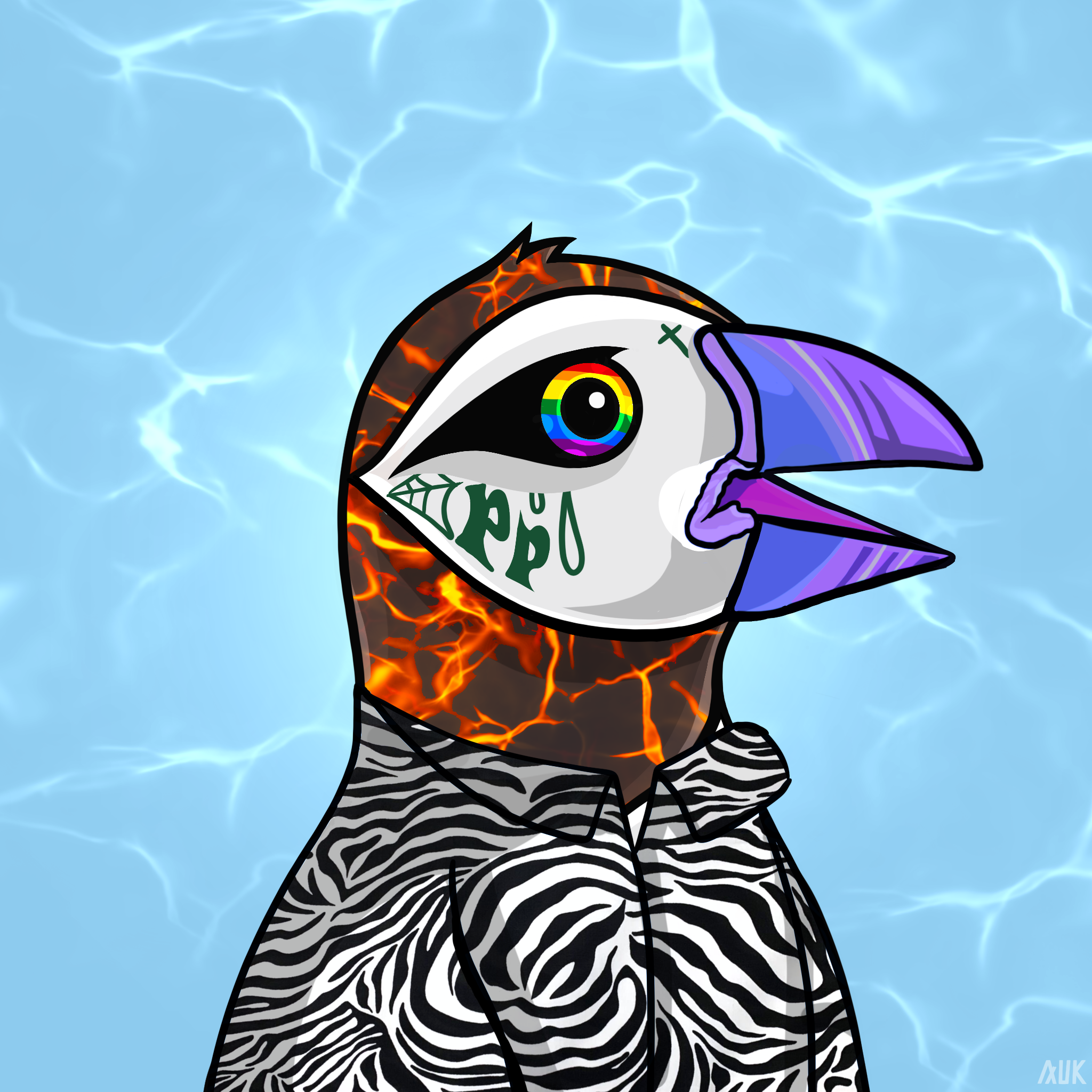 Poppin Puffins #7843 NFT on Algorand