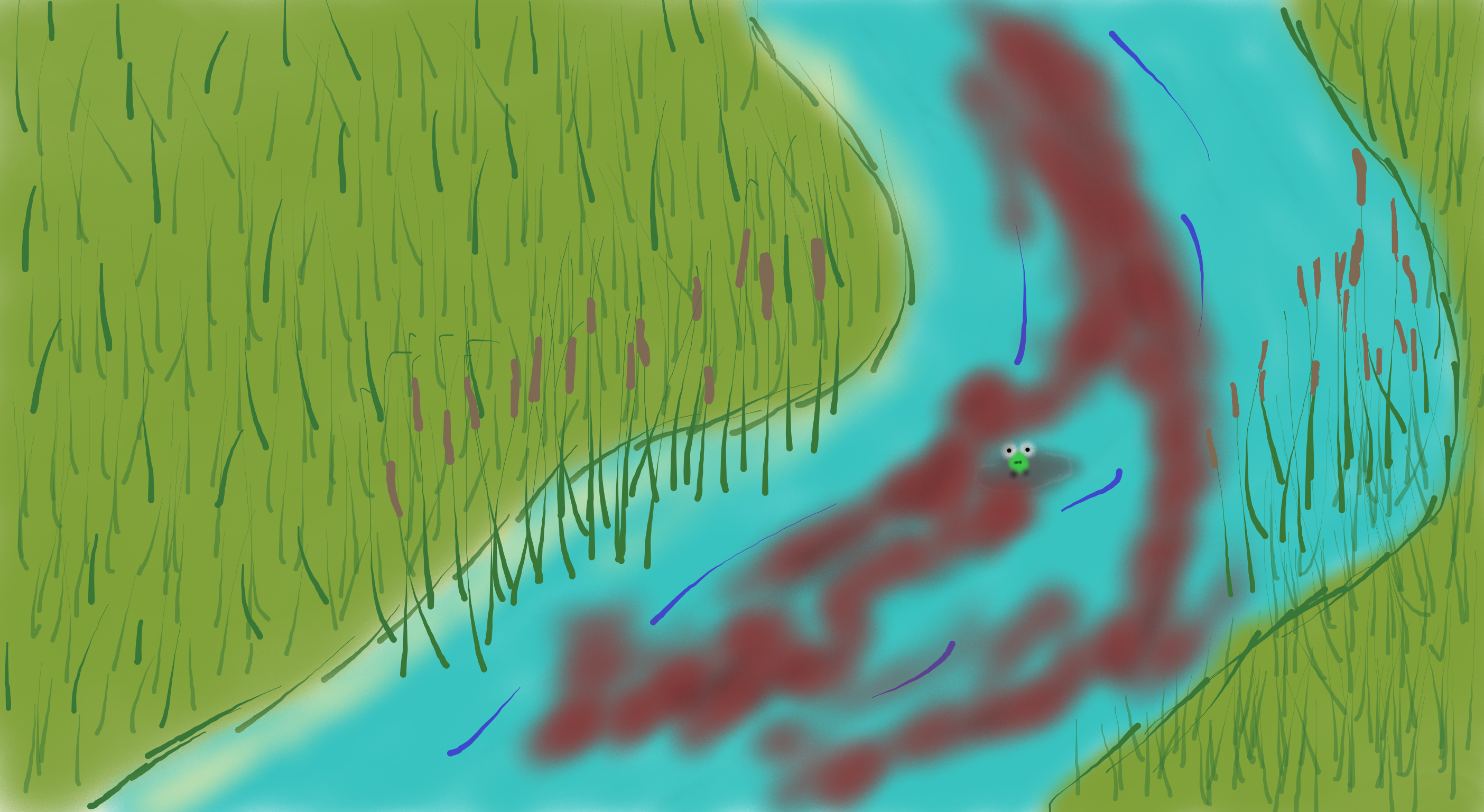 Bloody stream frog NFT on Algorand