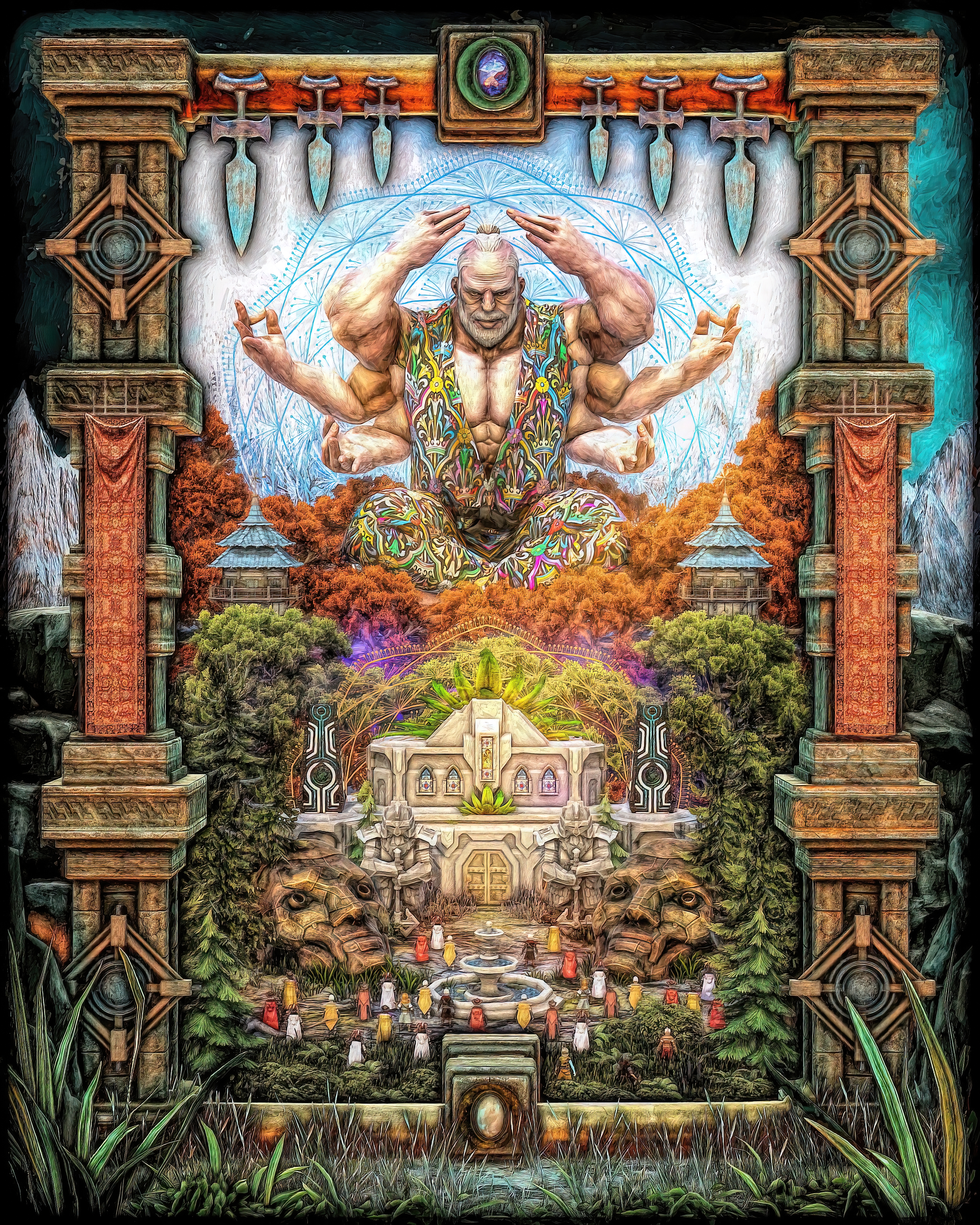 AlgoGod #330 Tripper God NFT on Algorand