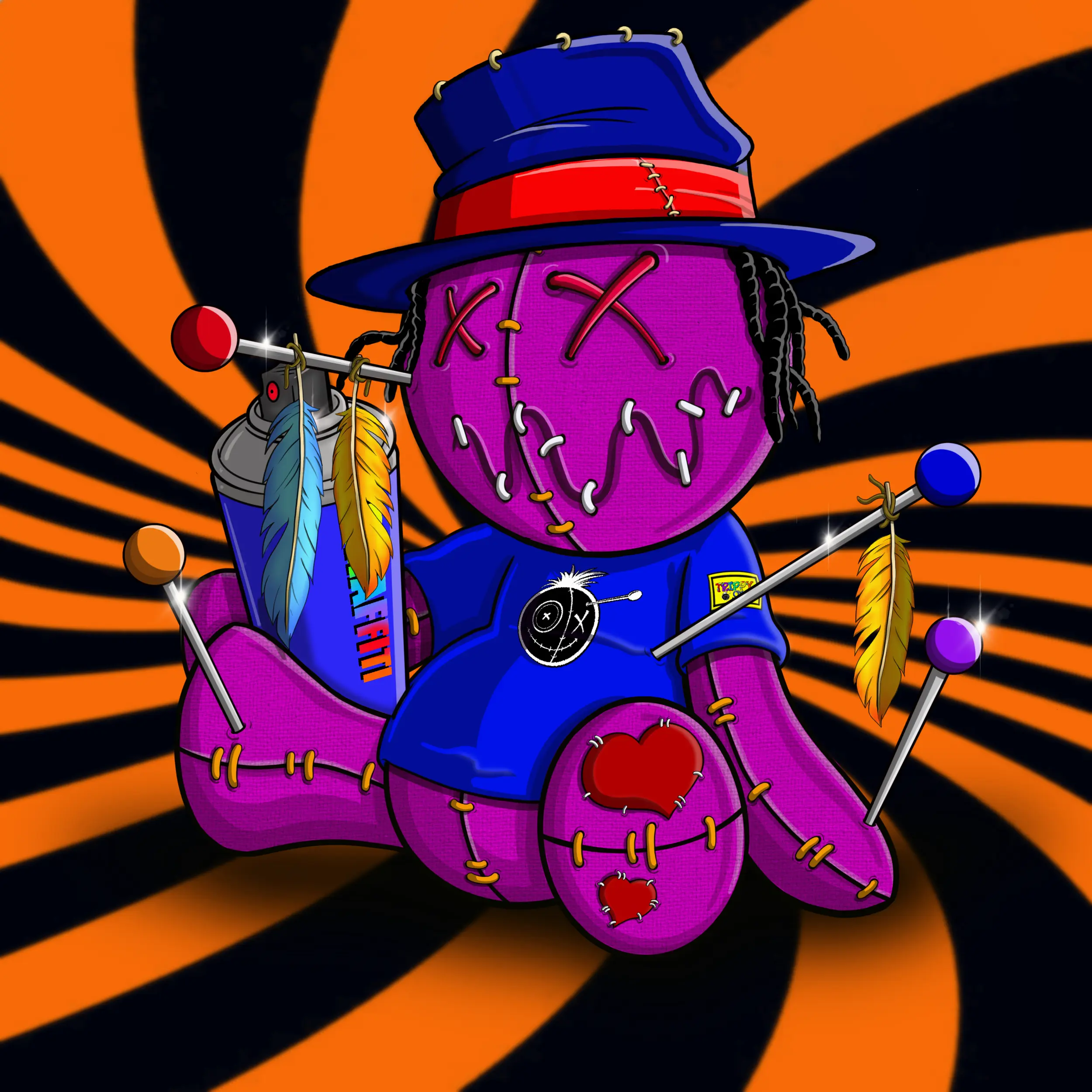 Trippy Stitch #734 NFT on Algorand