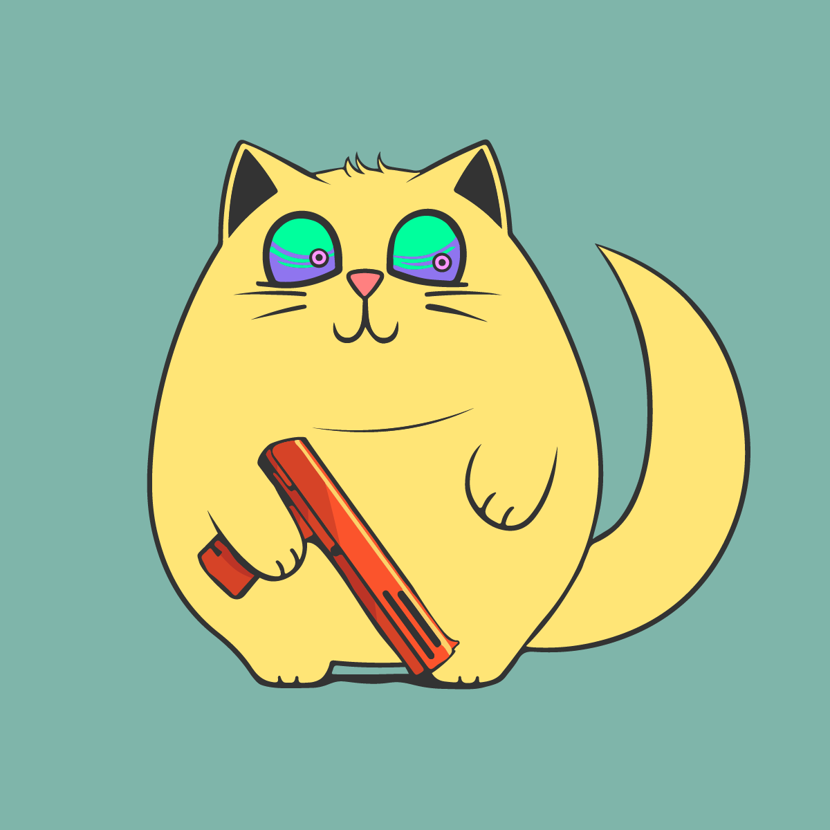 HAPPY HOOMENS CAT #175 NFT on Algorand