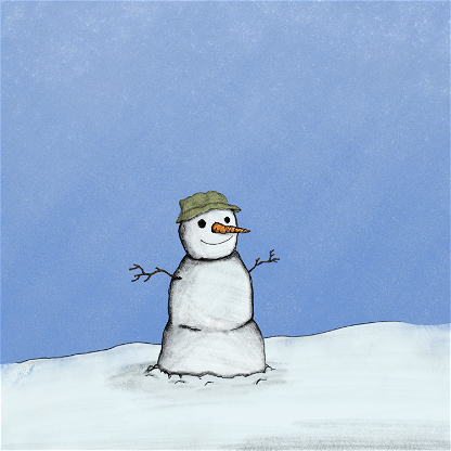 A snowy guy 100