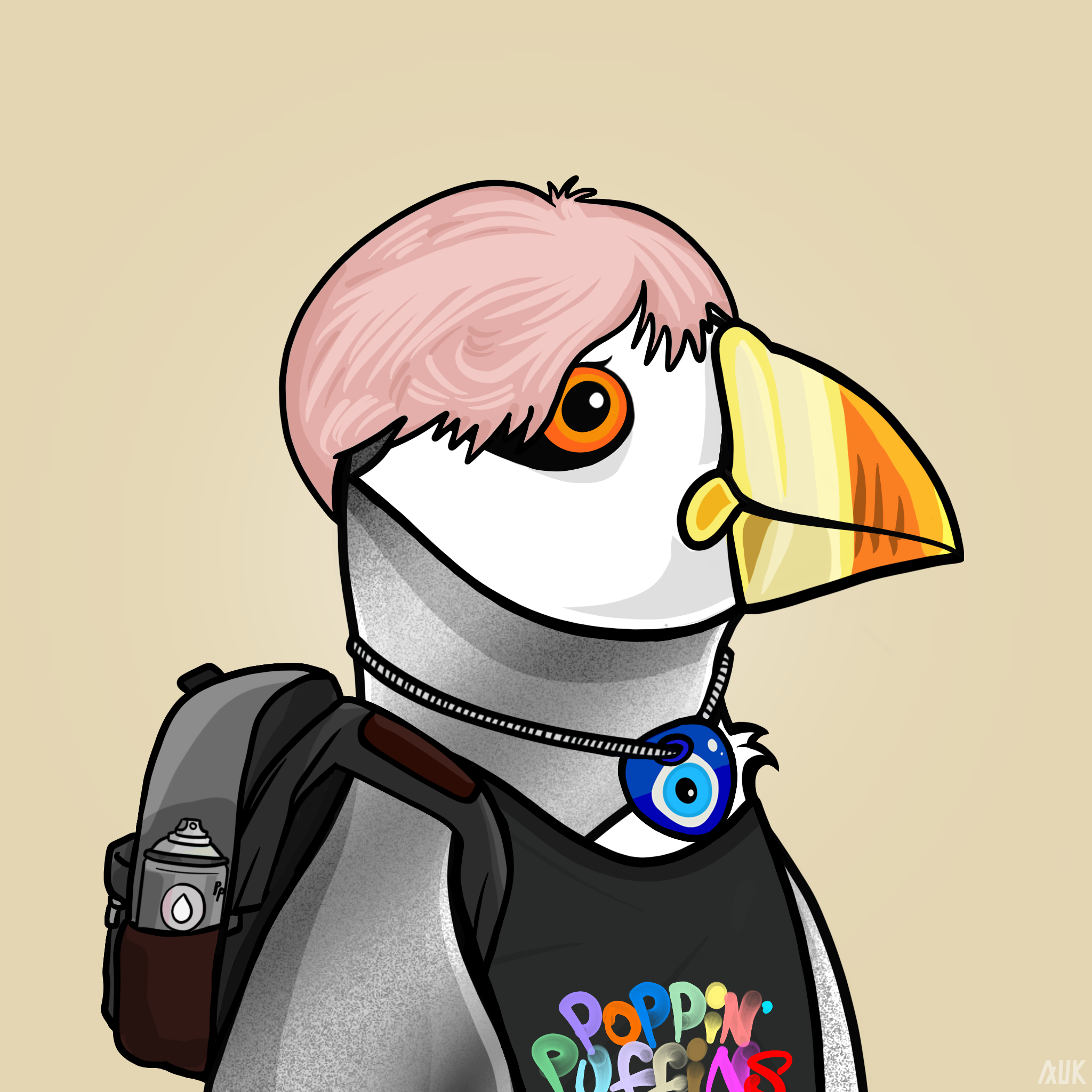 Poppin Puffins #4144 NFT on Algorand