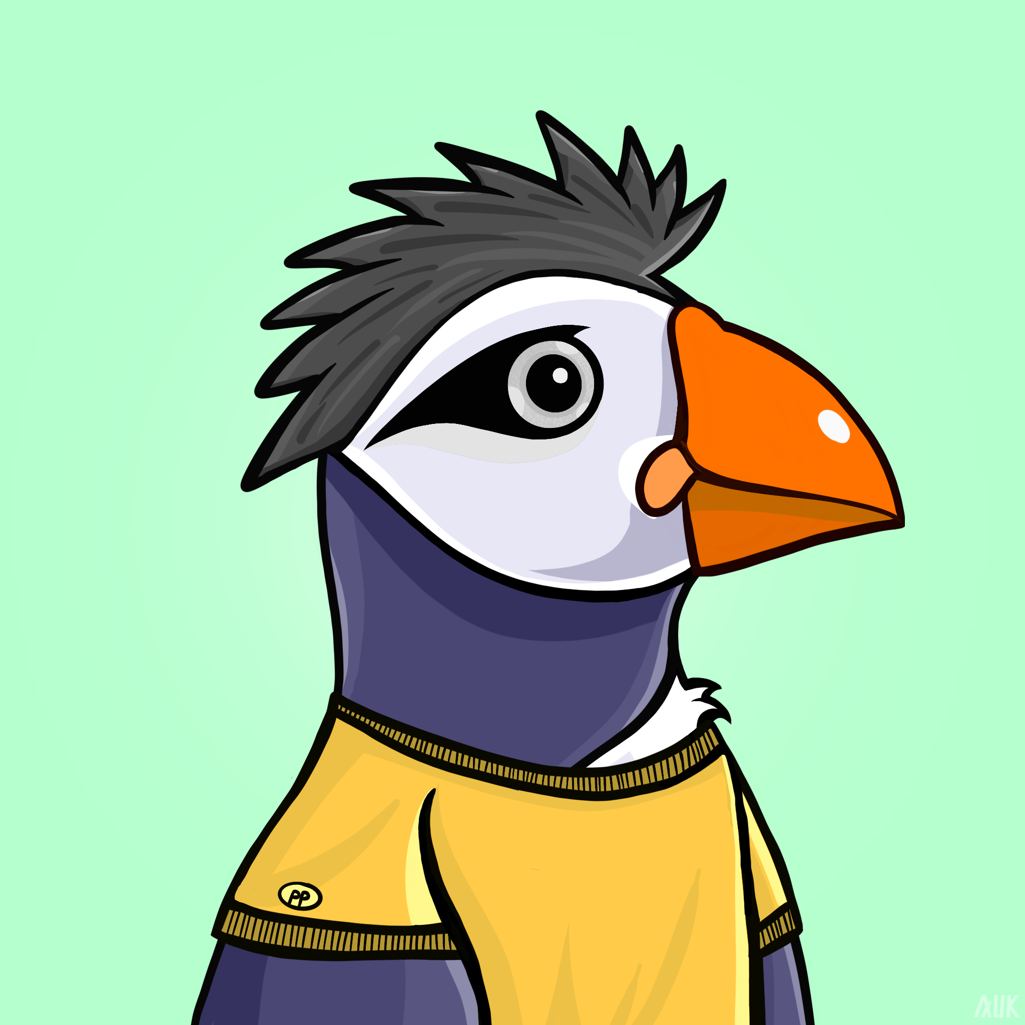 Poppin Puffins #3733 NFT on Algorand