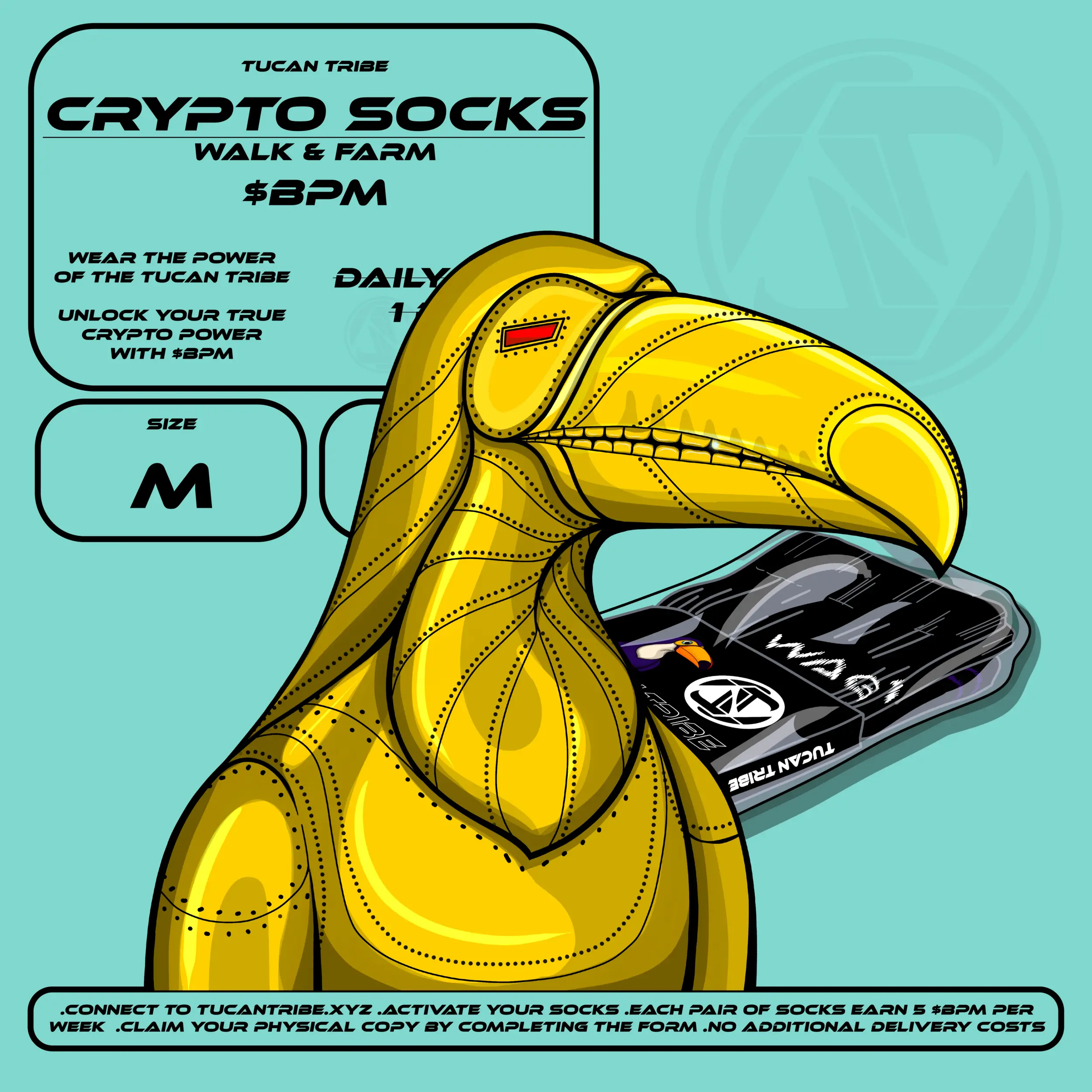 Tucan Tribe Crypto Socks #65 NFT on Algorand
