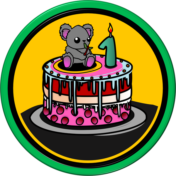 An image of Basic Buddies 1st BDay Badge 002