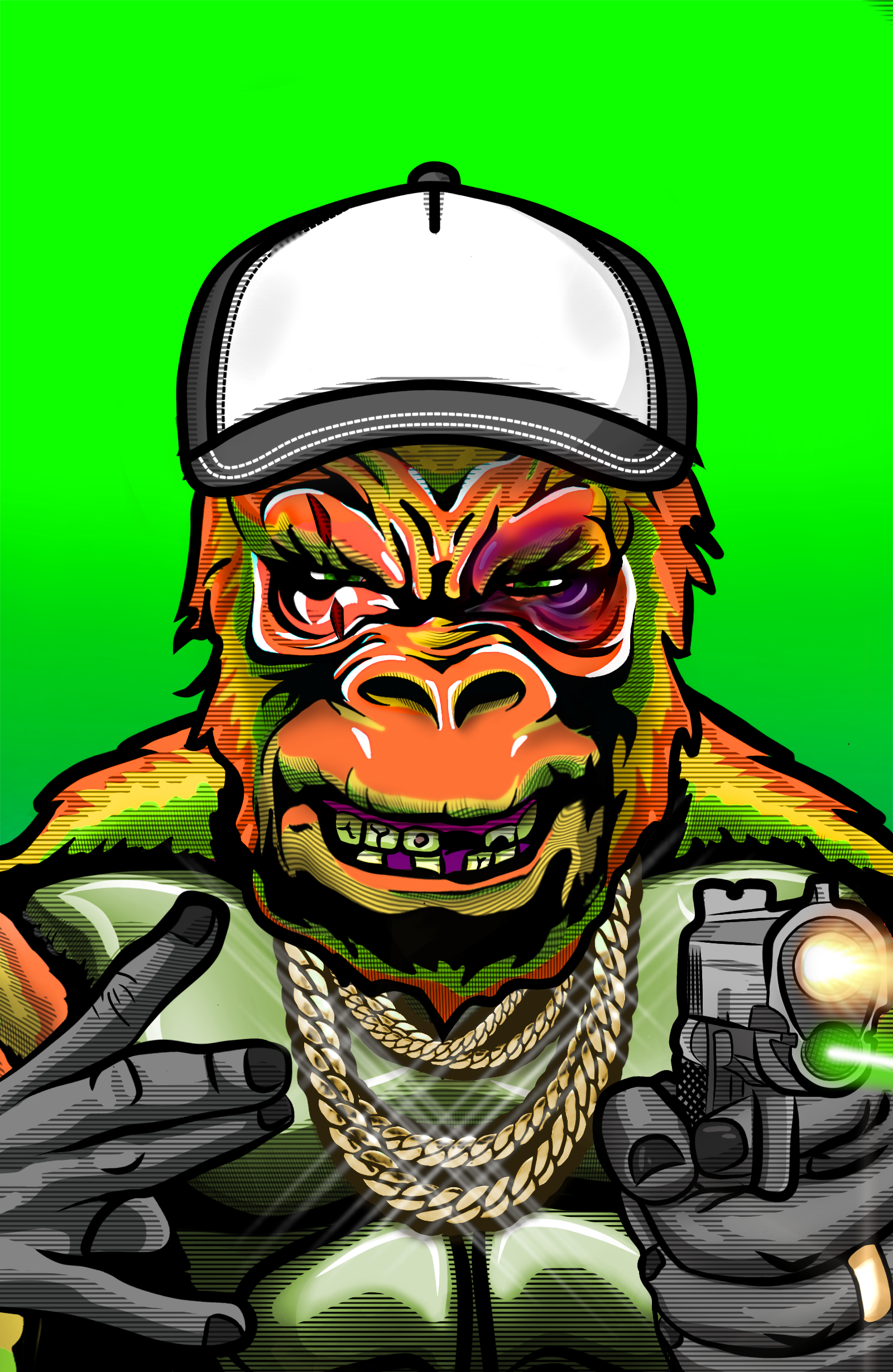 Gangster Gorilla 737 NFT on Algorand