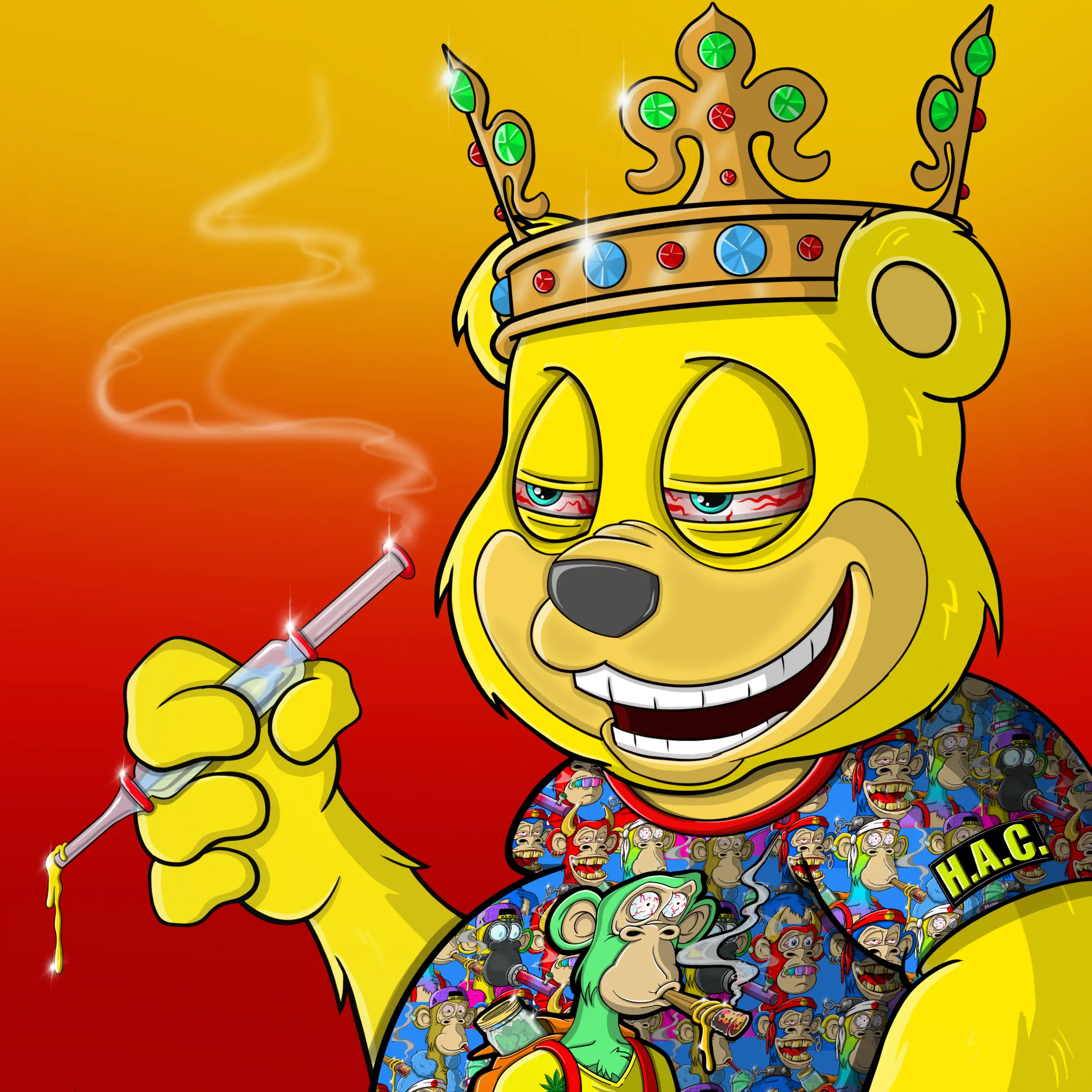 Burnin Bears #732 NFT on Algorand