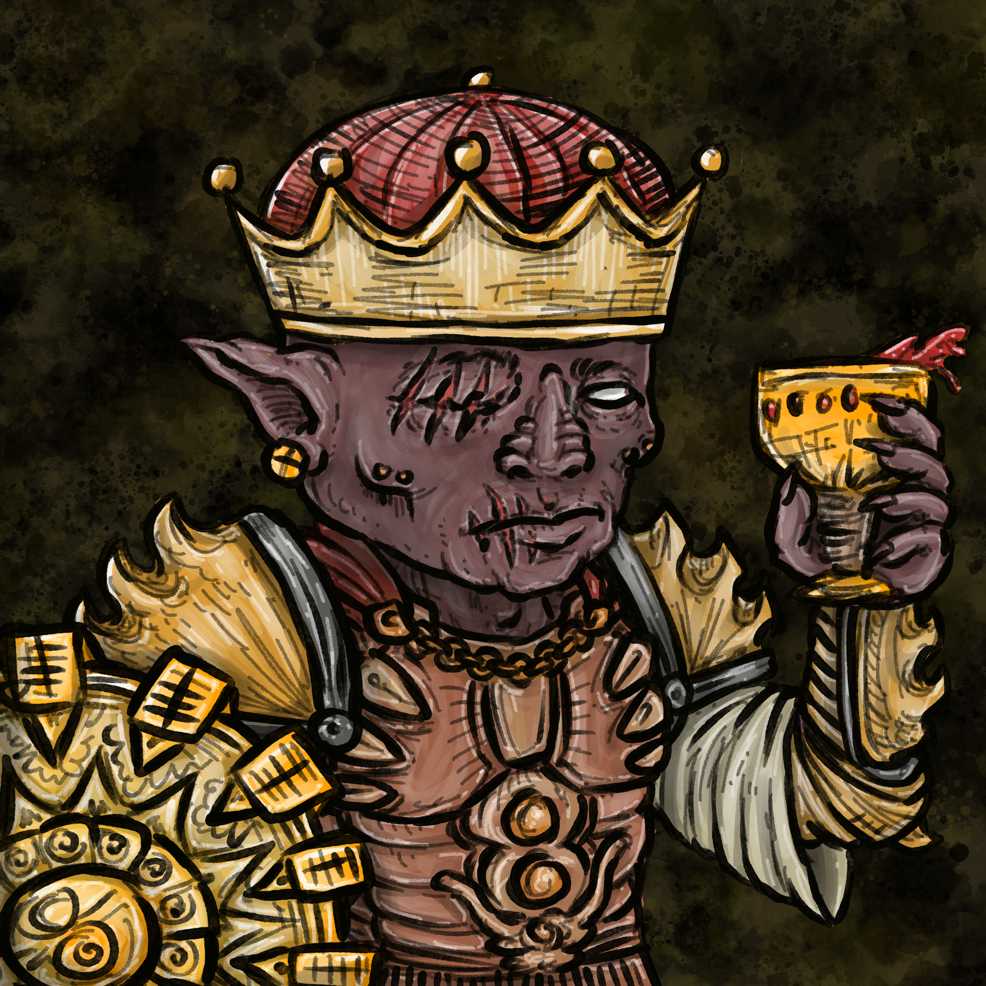 Lil Demons #1000 King Grog NFT on Algorand