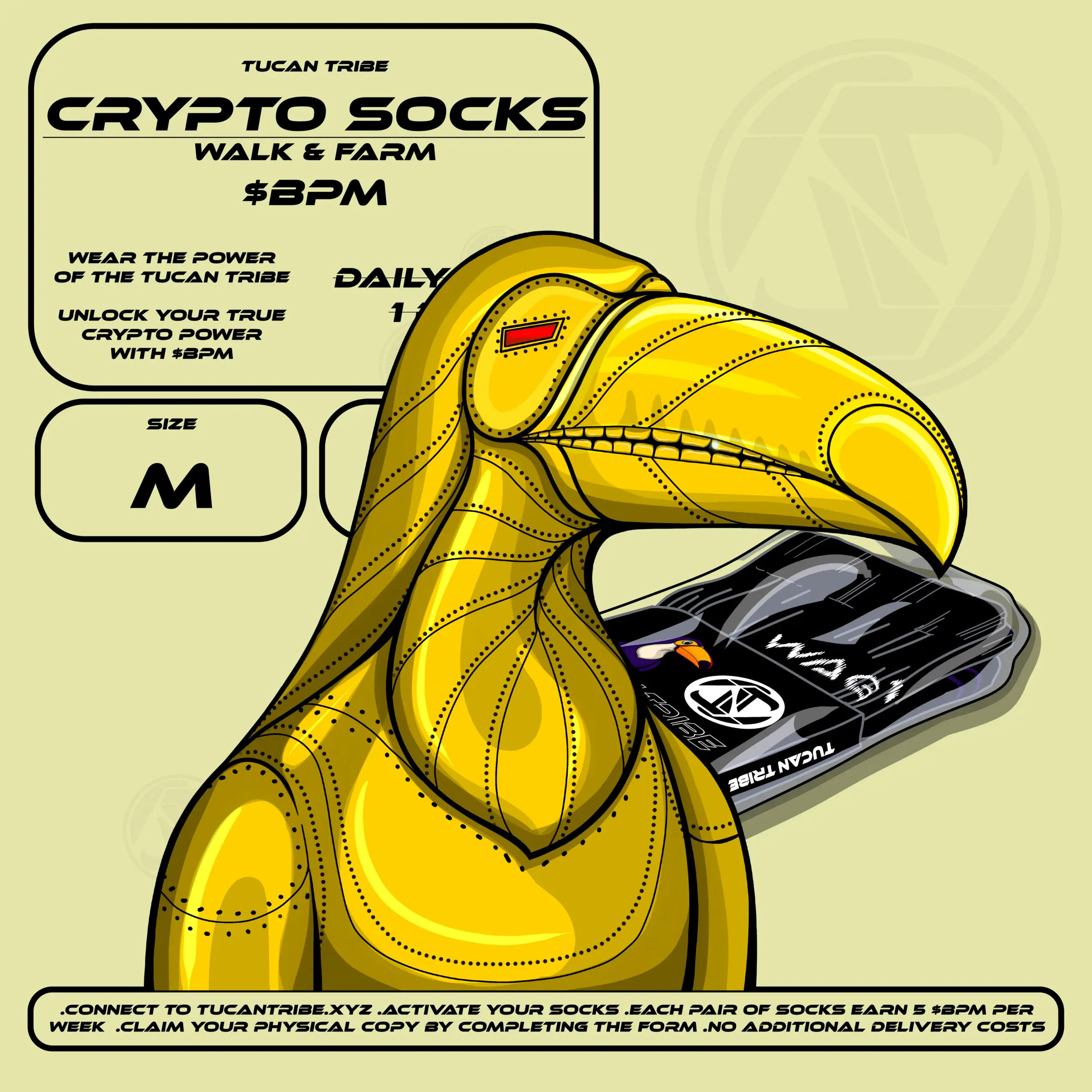 Tucan Tribe Crypto Socks #69 NFT on Algorand