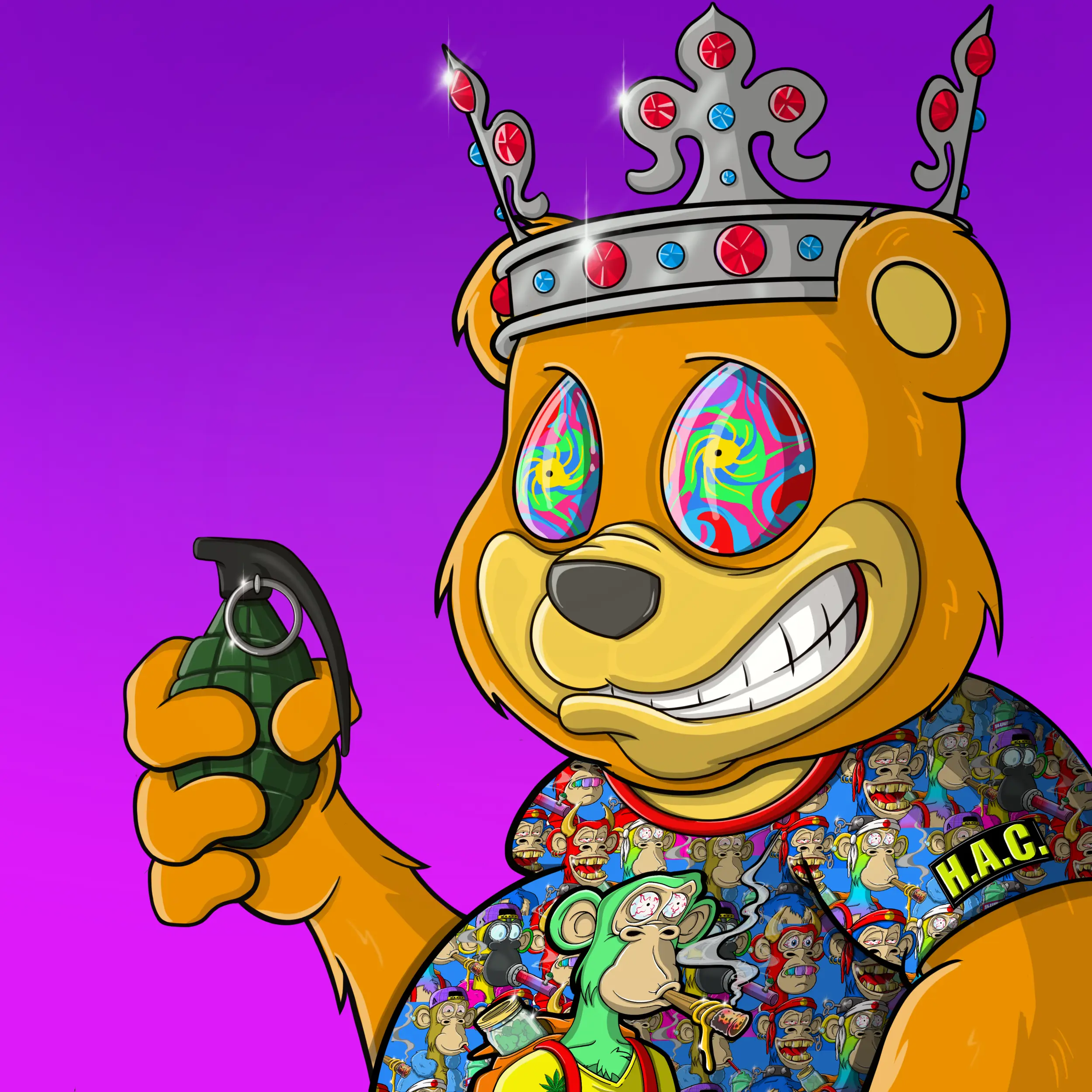 Burnin Bears #547 NFT on Algorand