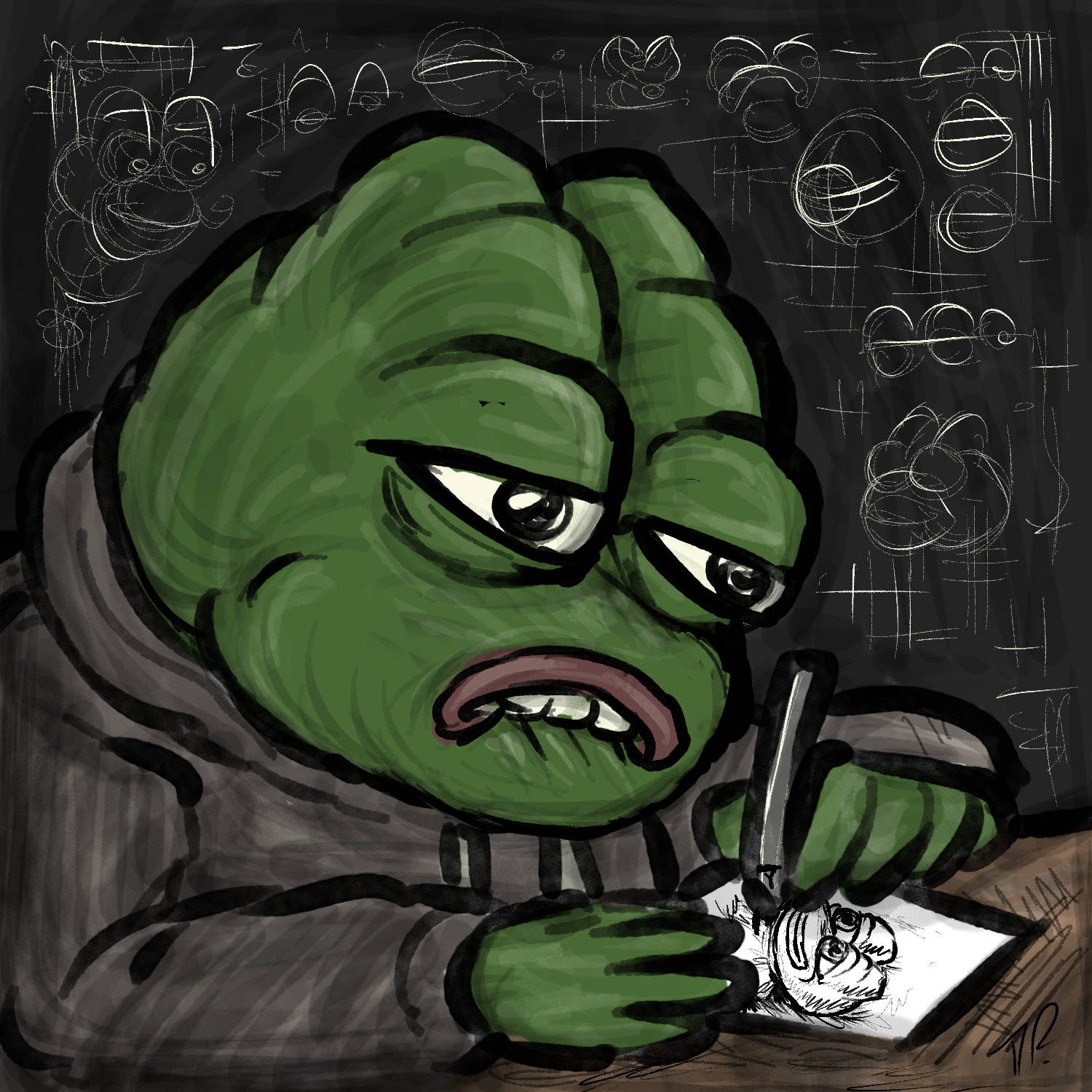 Drawing Pepe NFT on Algorand