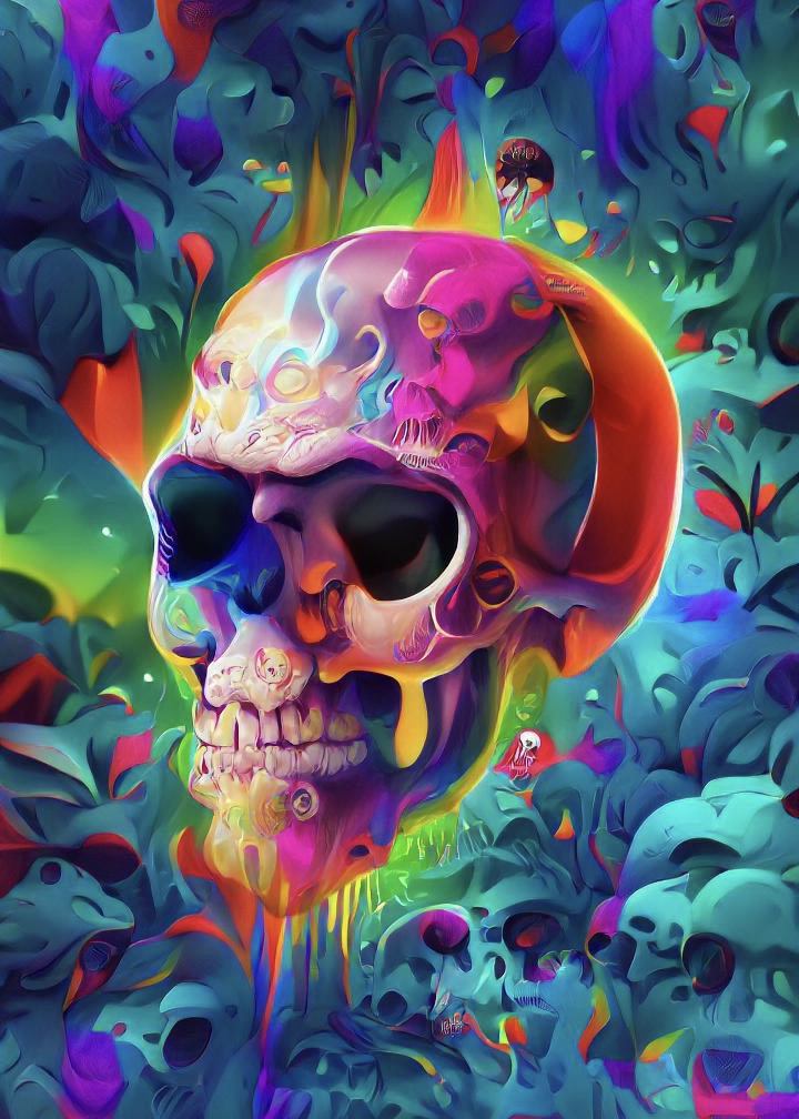 Psycho Skulls  296 NFT on Algorand