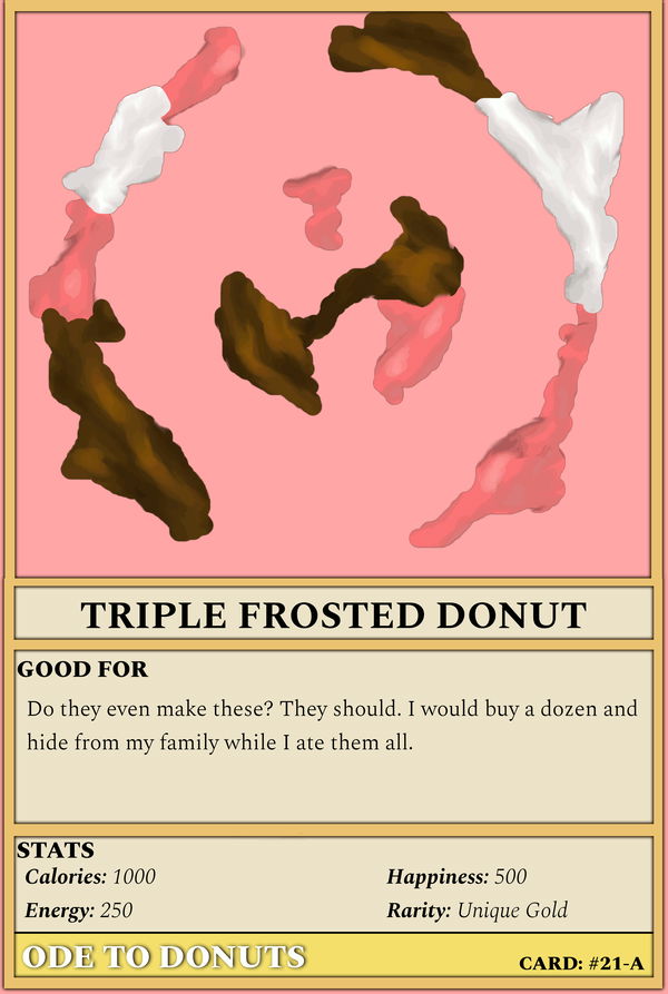 Image of #21-A Triple Frosted Donut (ANI)