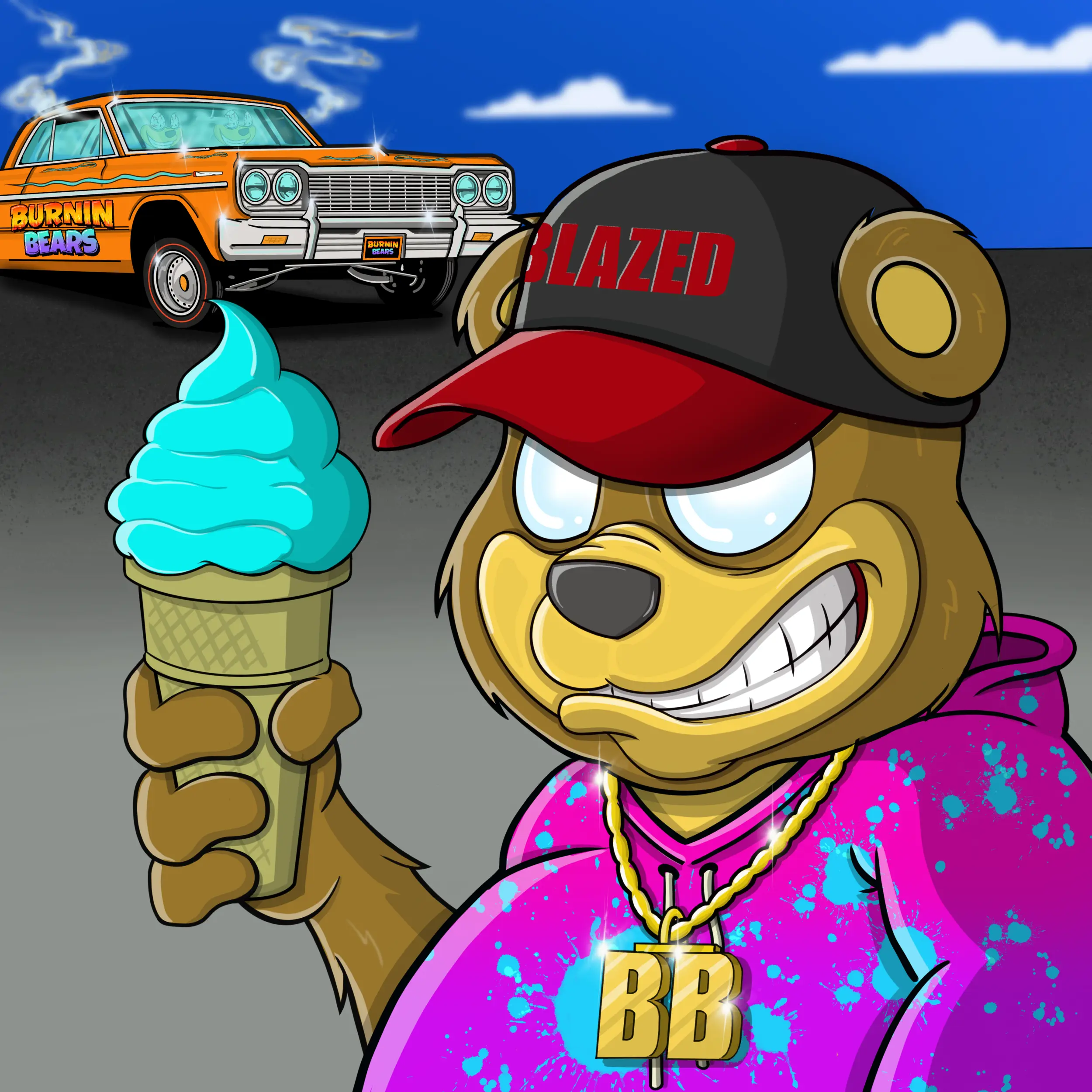 Burnin Bears #1340 NFT on Algorand