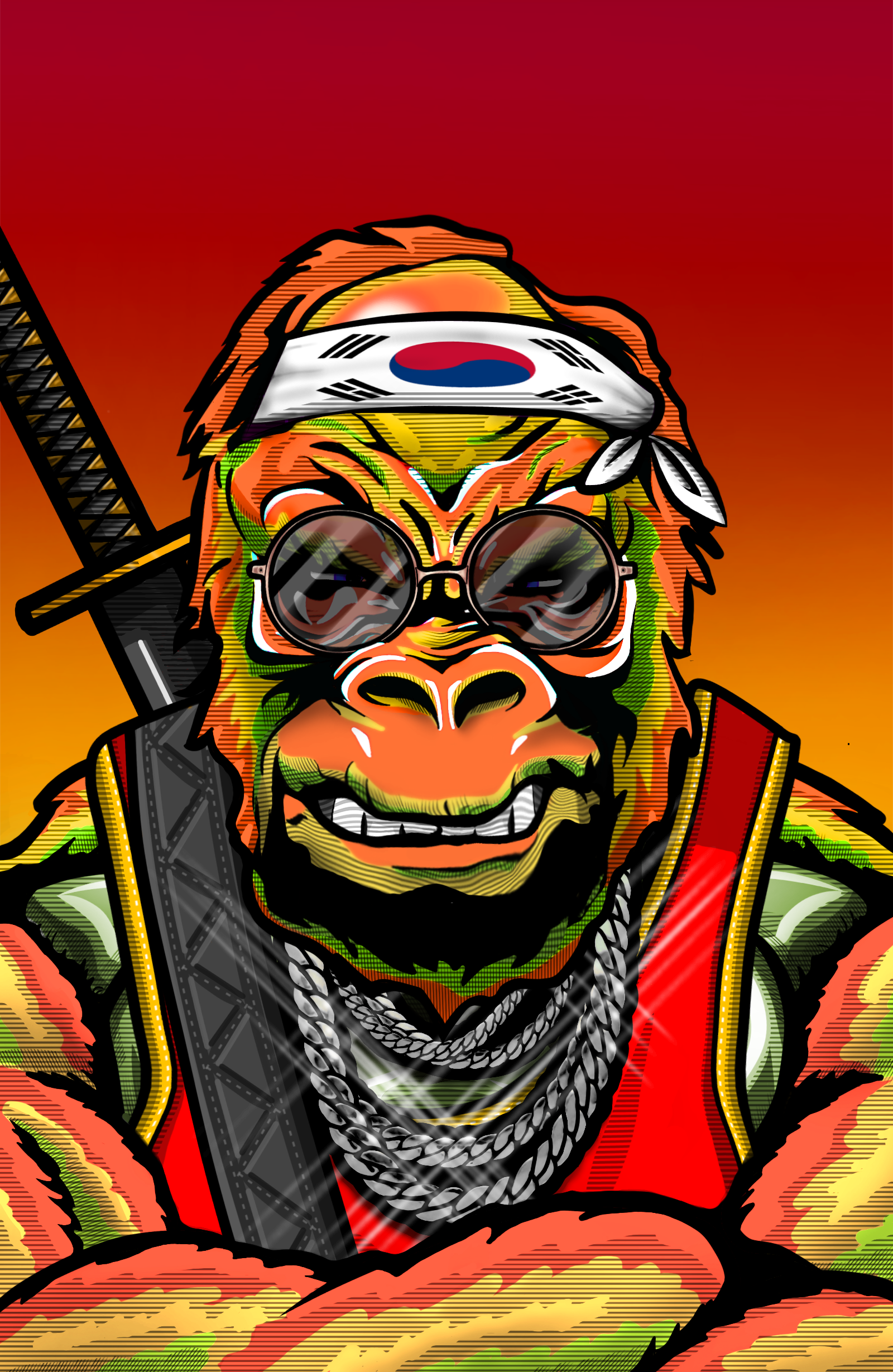 Gangster Gorilla 747 NFT on Algorand