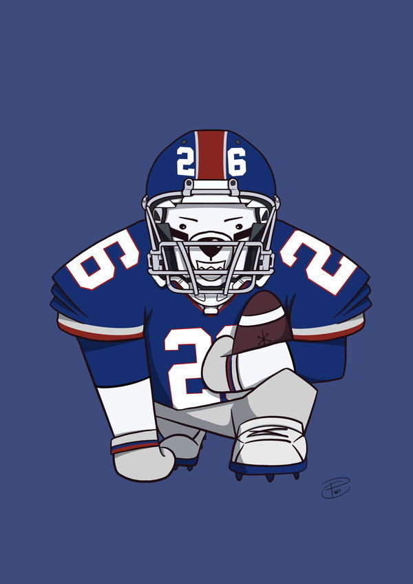 An image of Football Squishy NYG