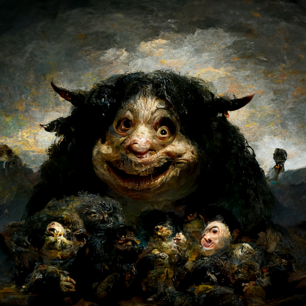 Dark AI Art #95 NFT on Algorand