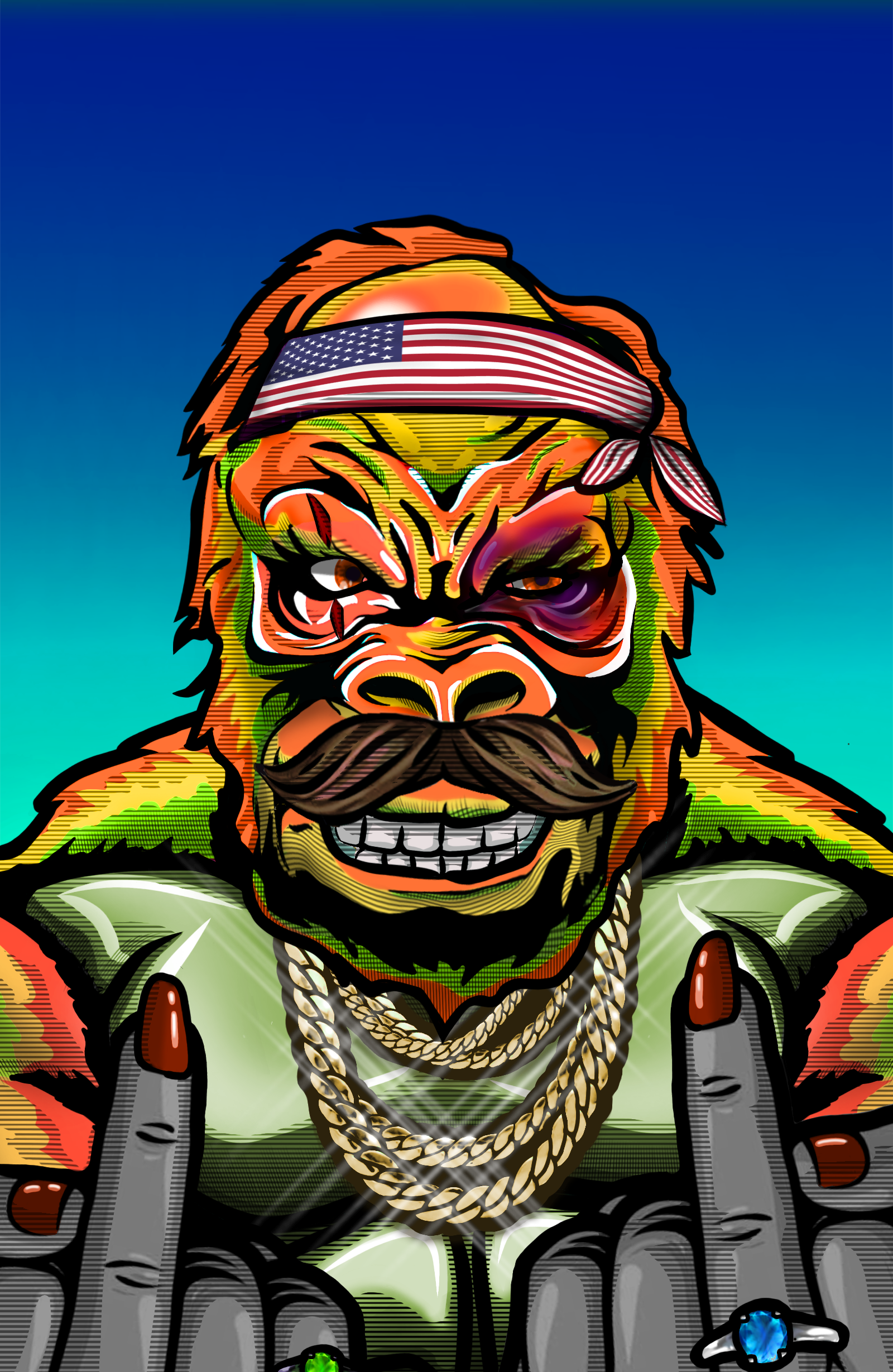 Gangster Gorilla 706 NFT on Algorand