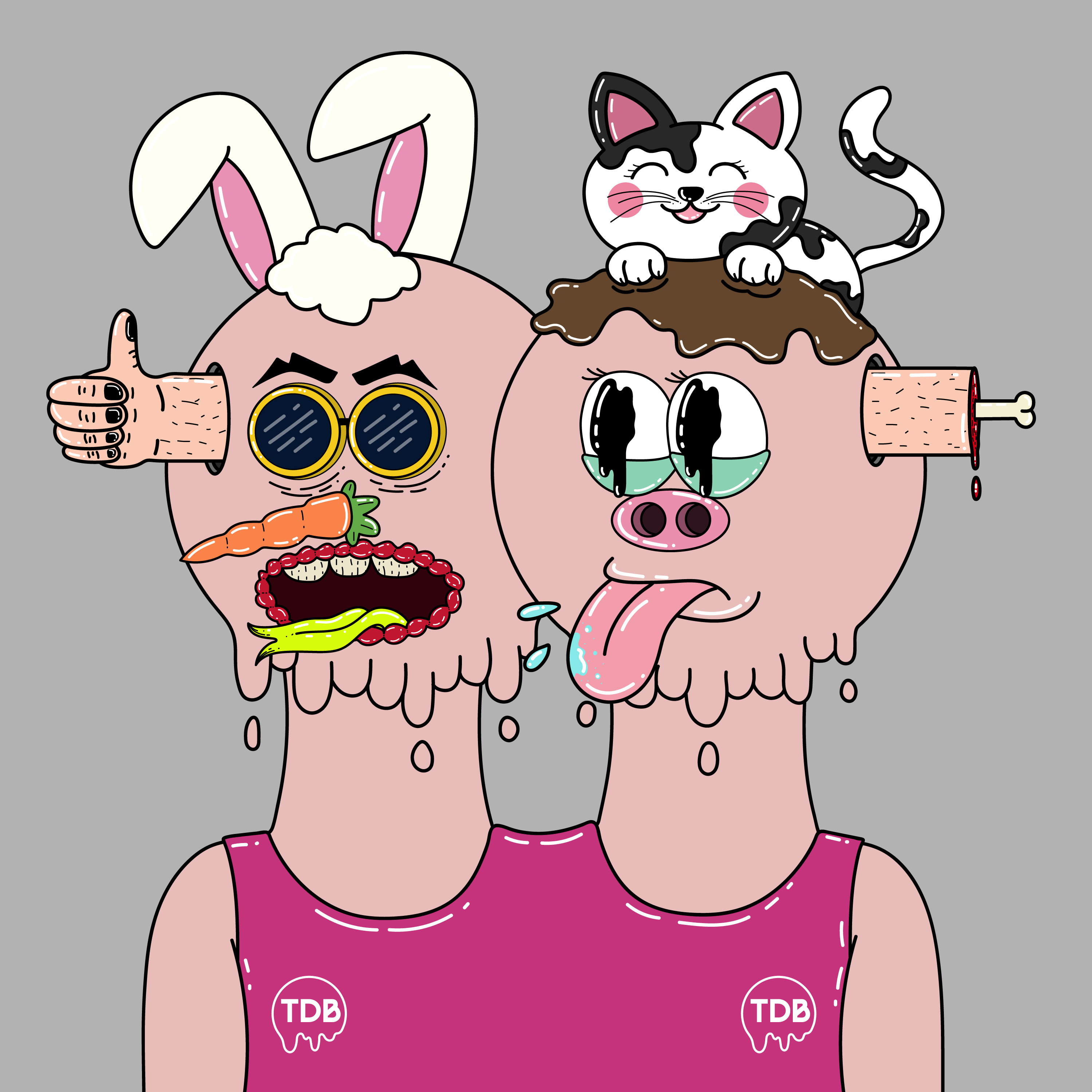 Twin Dripping Balls #108 NFT on Algorand