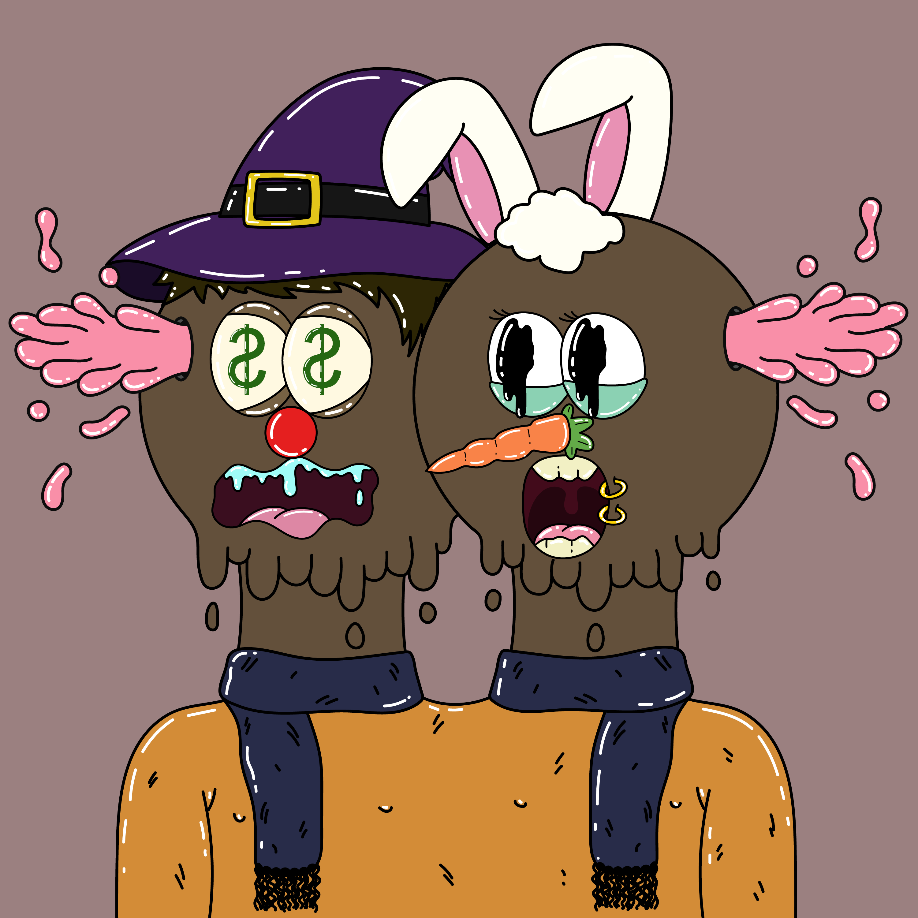 Twin Dripping Balls #119 NFT on Algorand