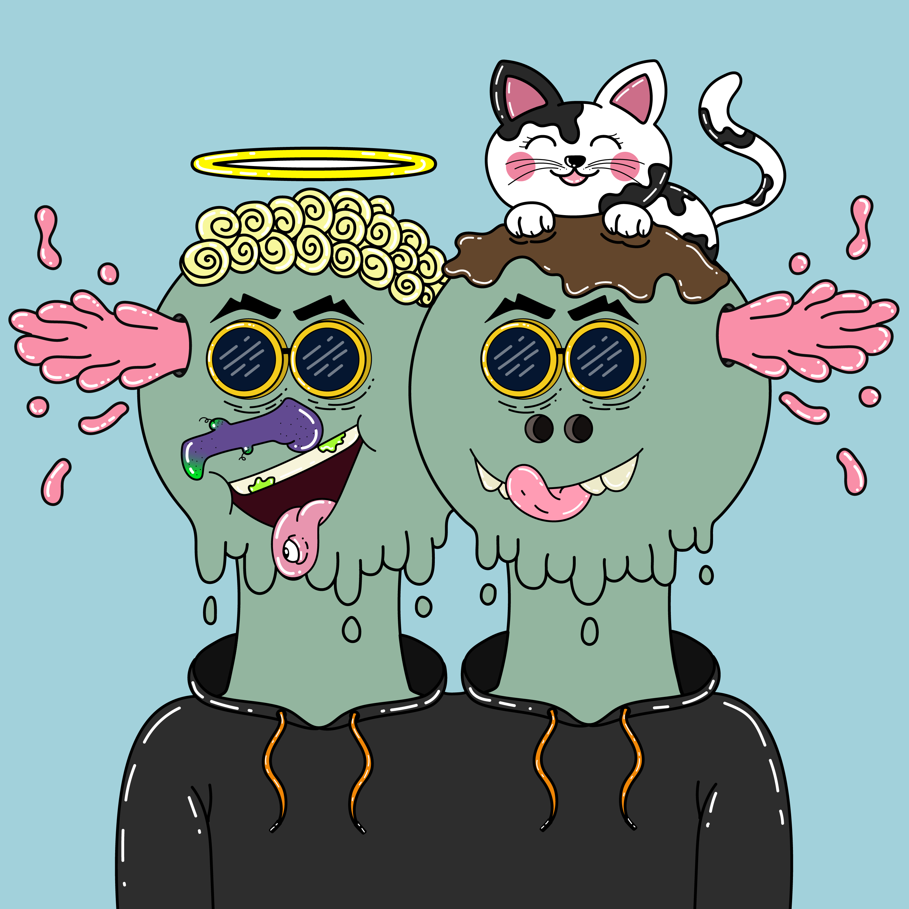 Twin Dripping Balls #278 NFT on Algorand