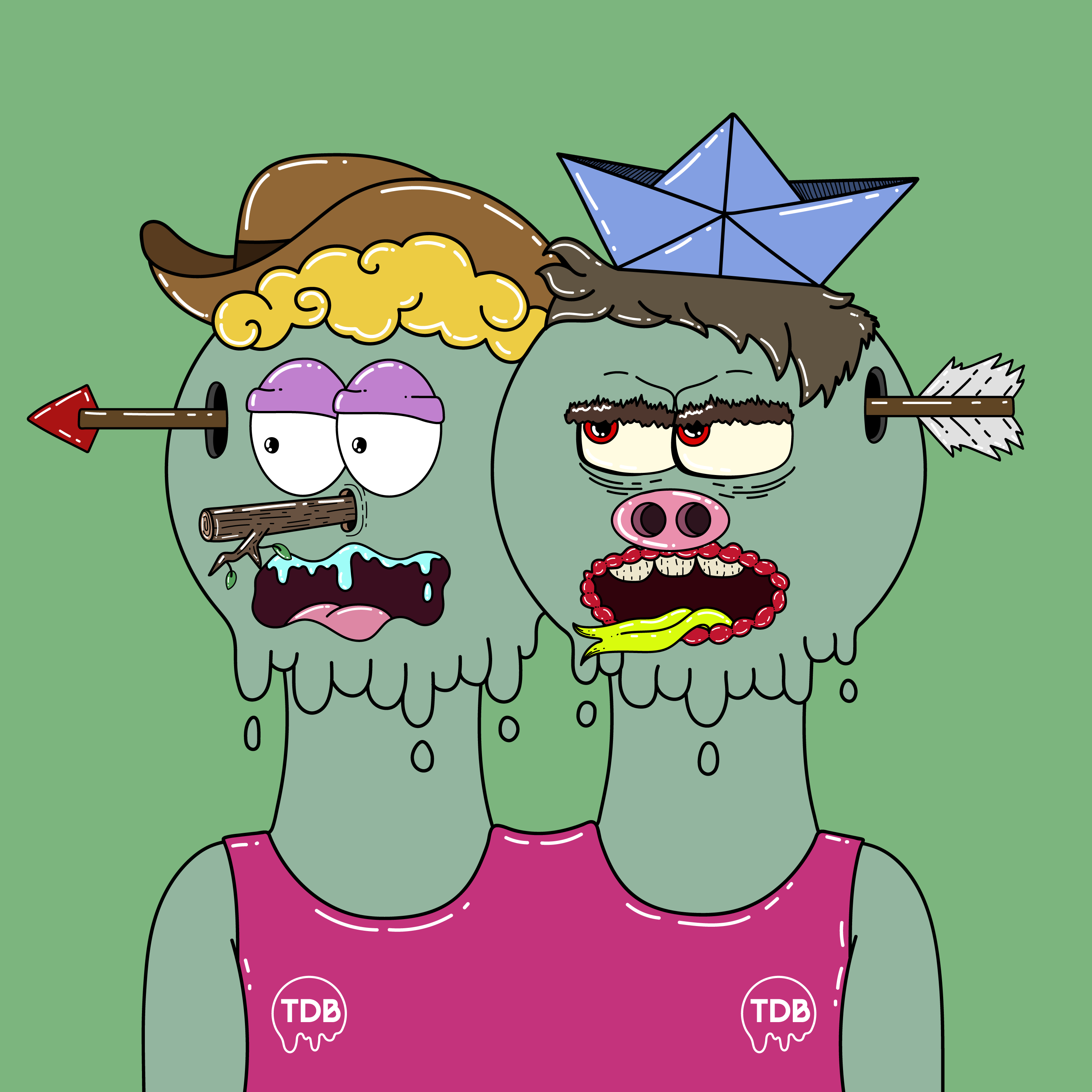 Twin Dripping Balls #363 NFT on Algorand