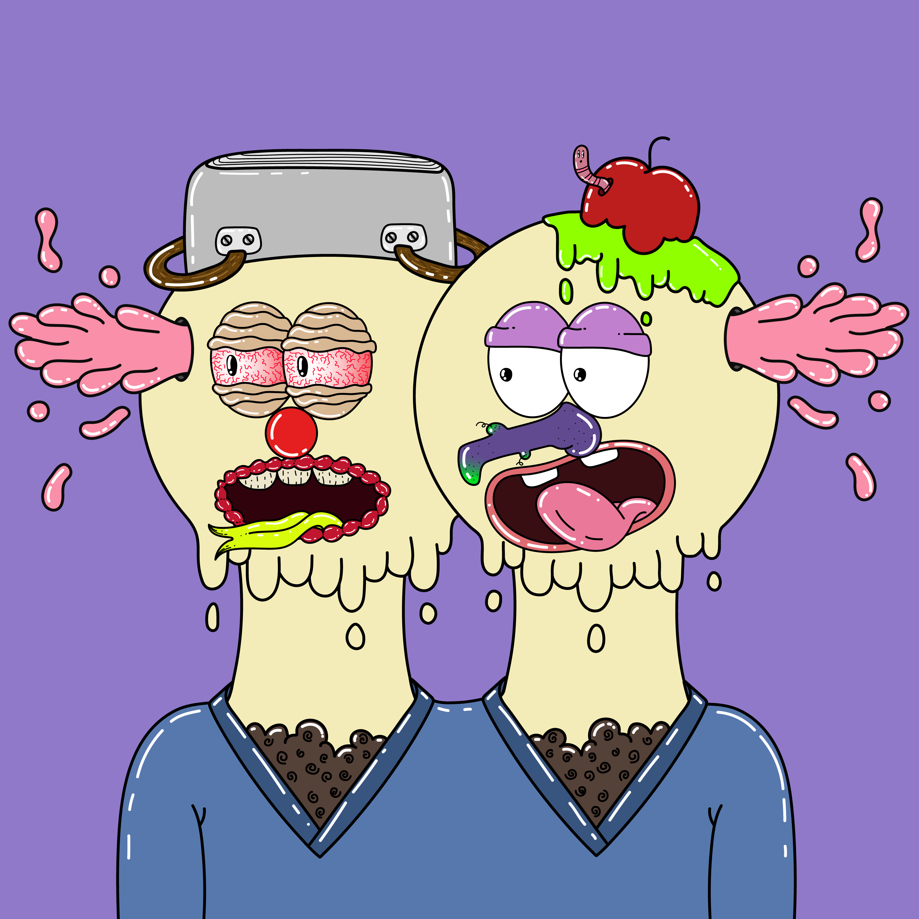 Twin Dripping Balls #388 NFT on Algorand