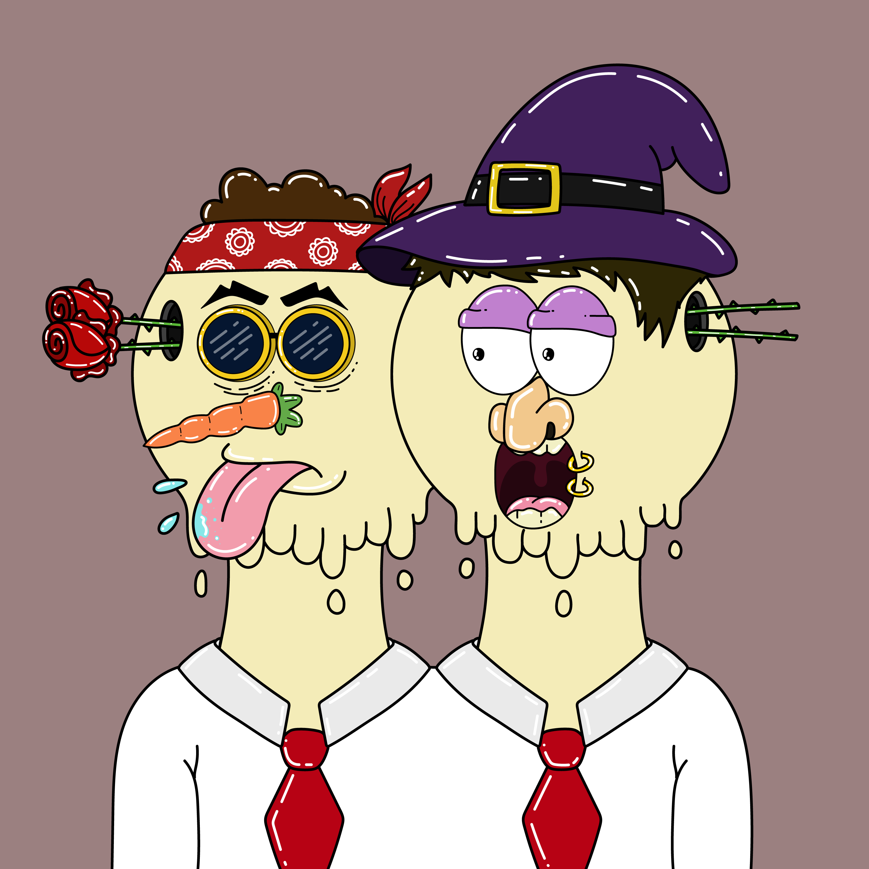 Twin Dripping Balls #446 NFT on Algorand