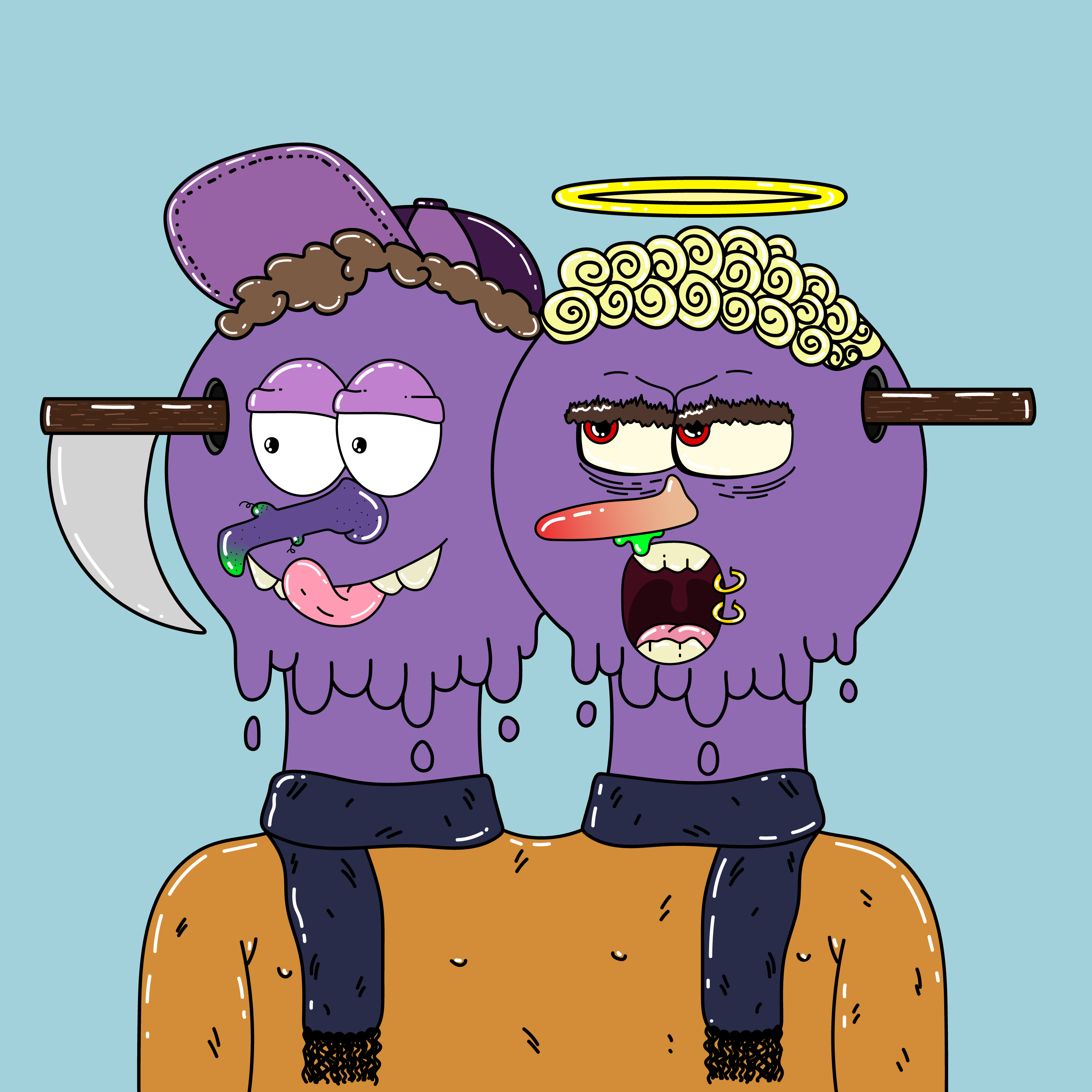 Twin Dripping Balls #494 NFT on Algorand