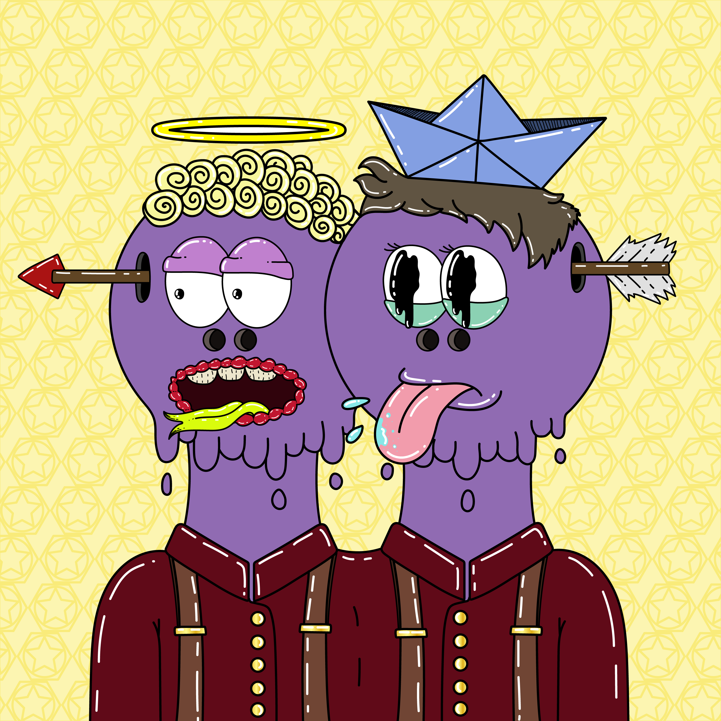 Twin Dripping Balls #497 NFT on Algorand